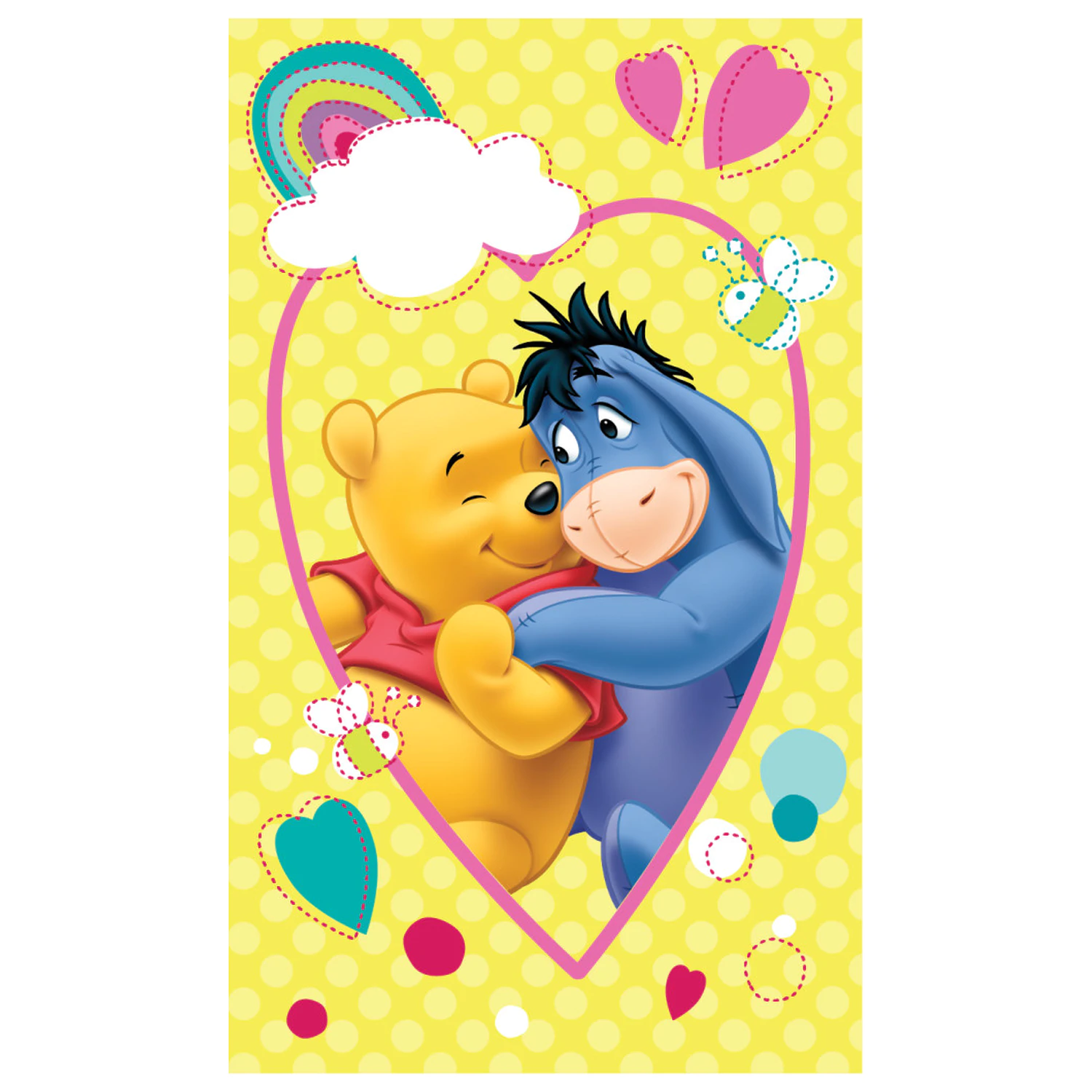 Disney Winnie the Pooh Smile Ręcznik do rąk, ręcznik do twarzy, ręcznik zdjęcie produktu