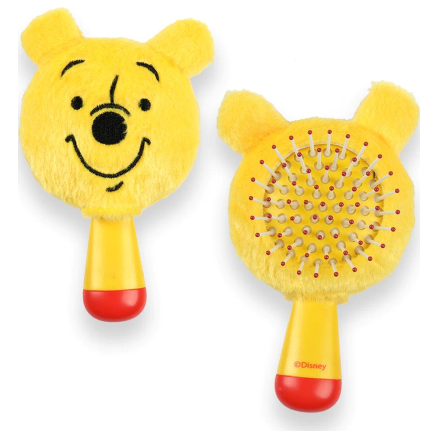Disney Winnie the Pooh Żółta mini pluszowa szczotka do włosów, grzebień 13 cm zdjęcie produktu