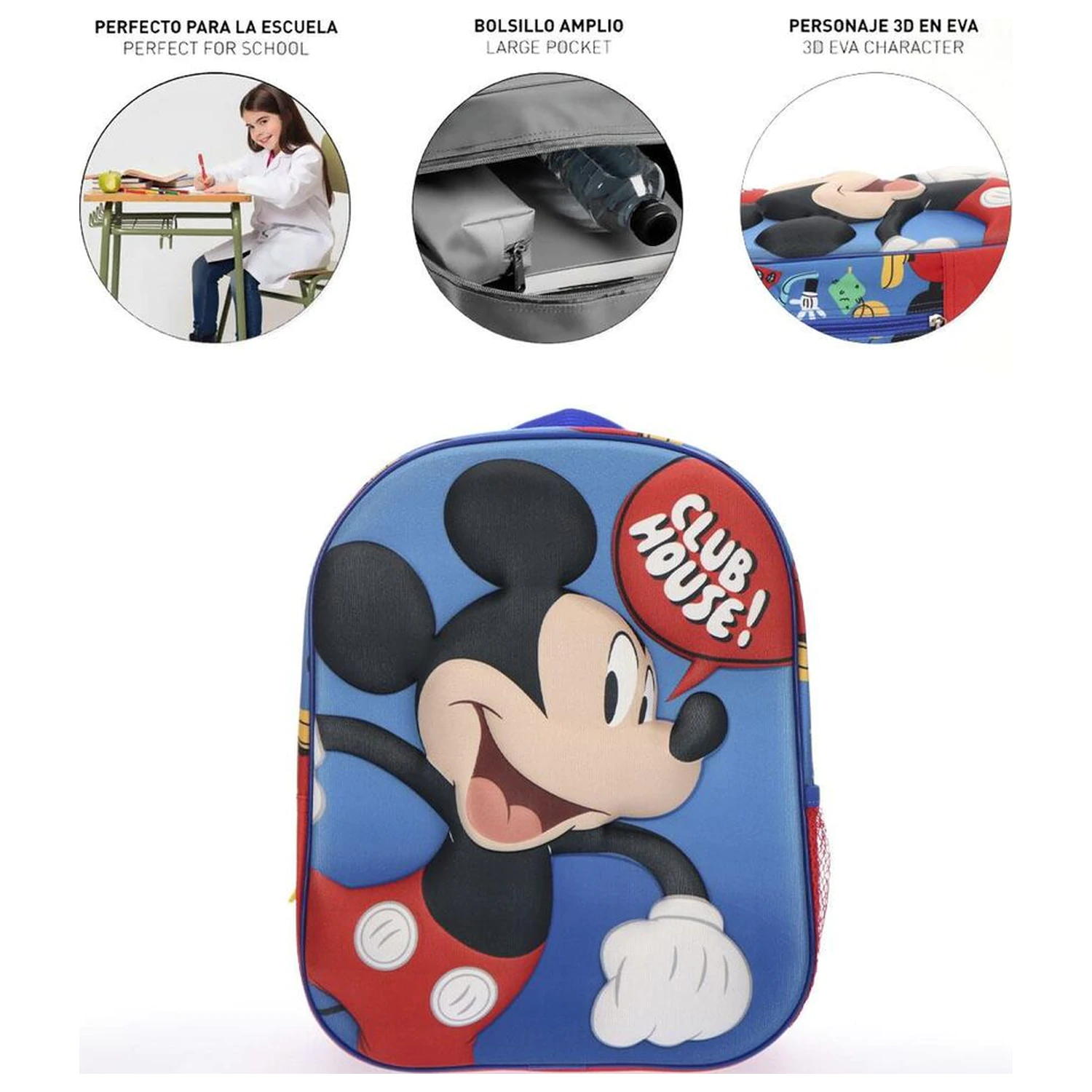 Disney Mickey Plecak 3D 30 cm zdjęcie produktu