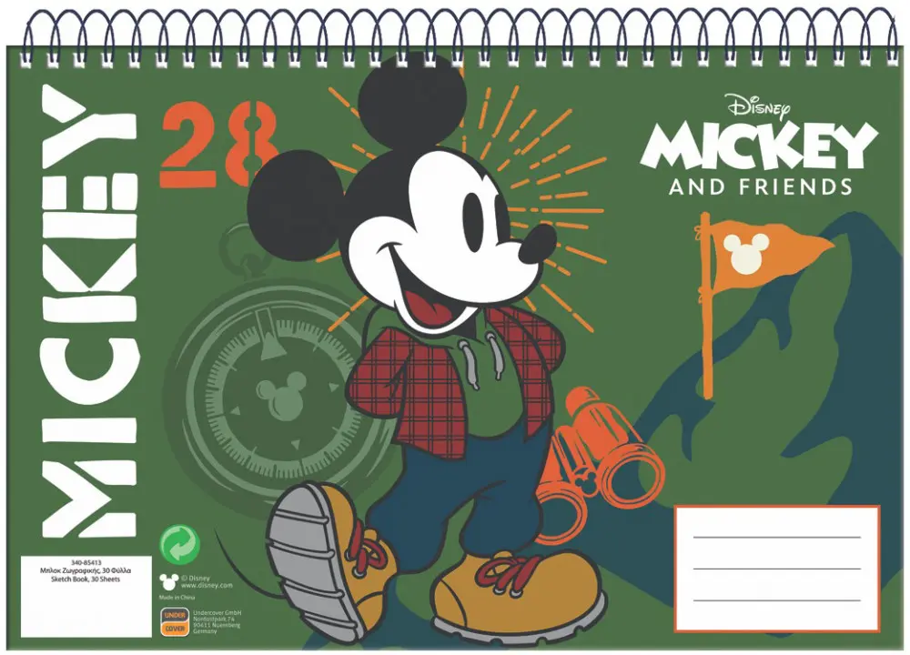 Disney Mickey A/4 Szkicownik Spiralny 30 kartek zdjęcie produktu