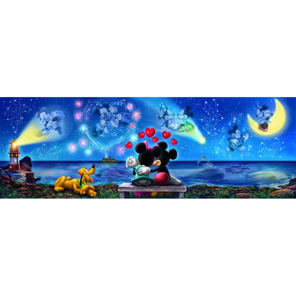 Puzzle Panorama Disney Mickey & Minnie 1000 elementów zdjęcie produktu