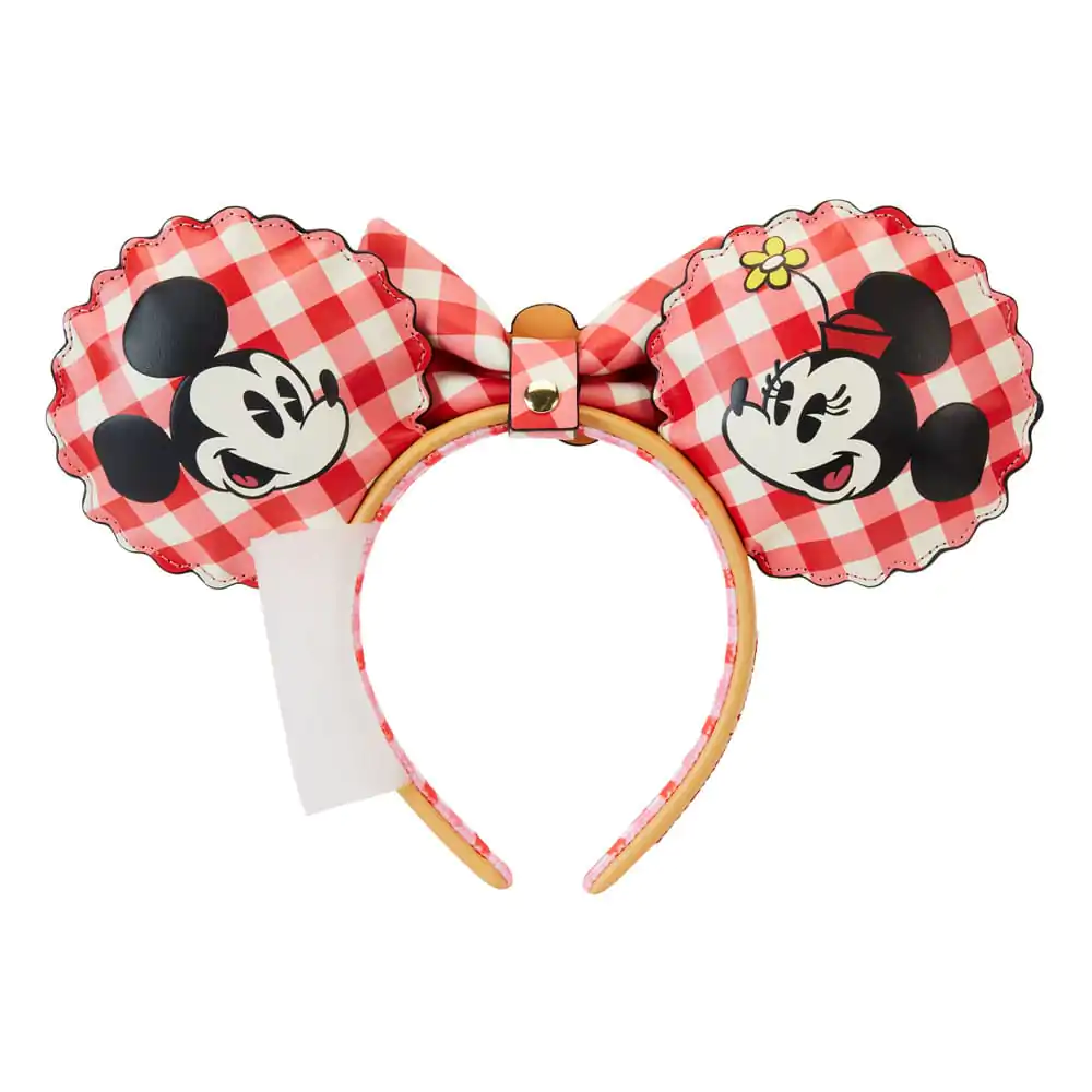 Opaska na głowę z uszami Disney by Loungefly Mickey &amp; Minnie Picnic Pie zdjęcie produktu