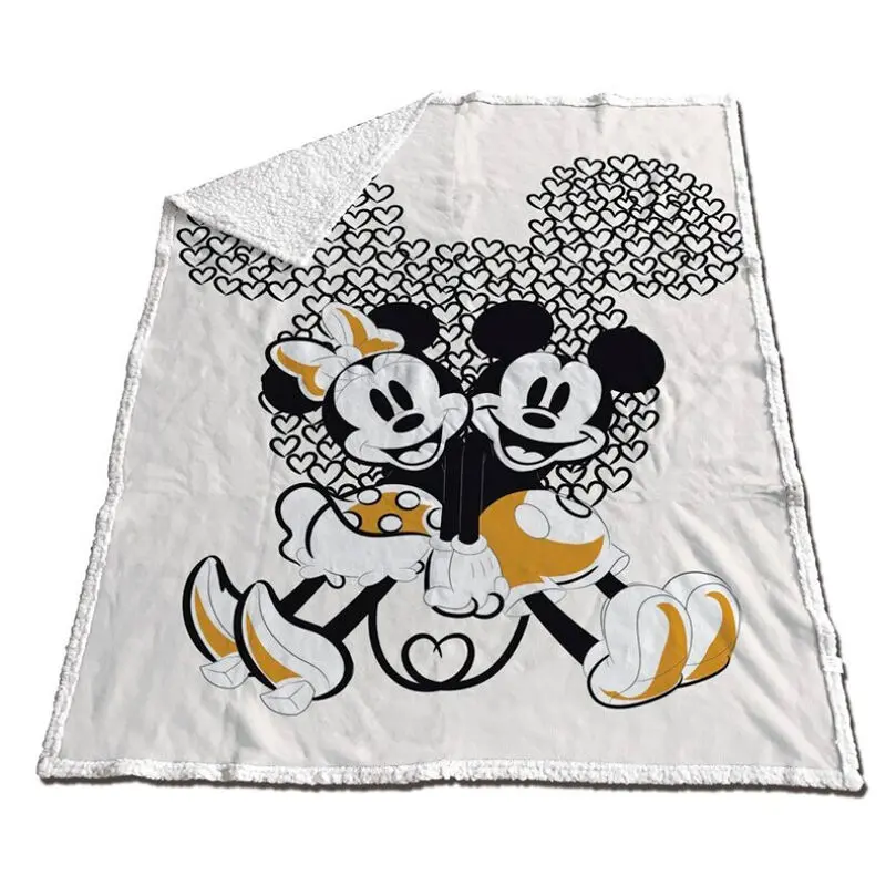 Disney Mickey & Minnie koralowy koc sherpa zdjęcie produktu