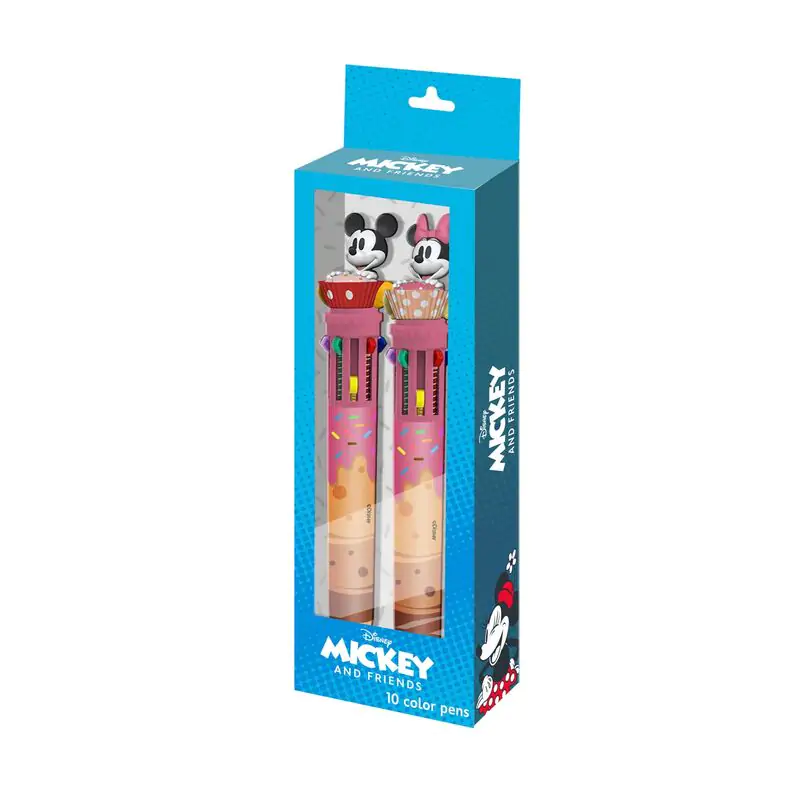 Disney Mickey and Friends zestaw 2 długopisów 10 kolorów zdjęcie produktu