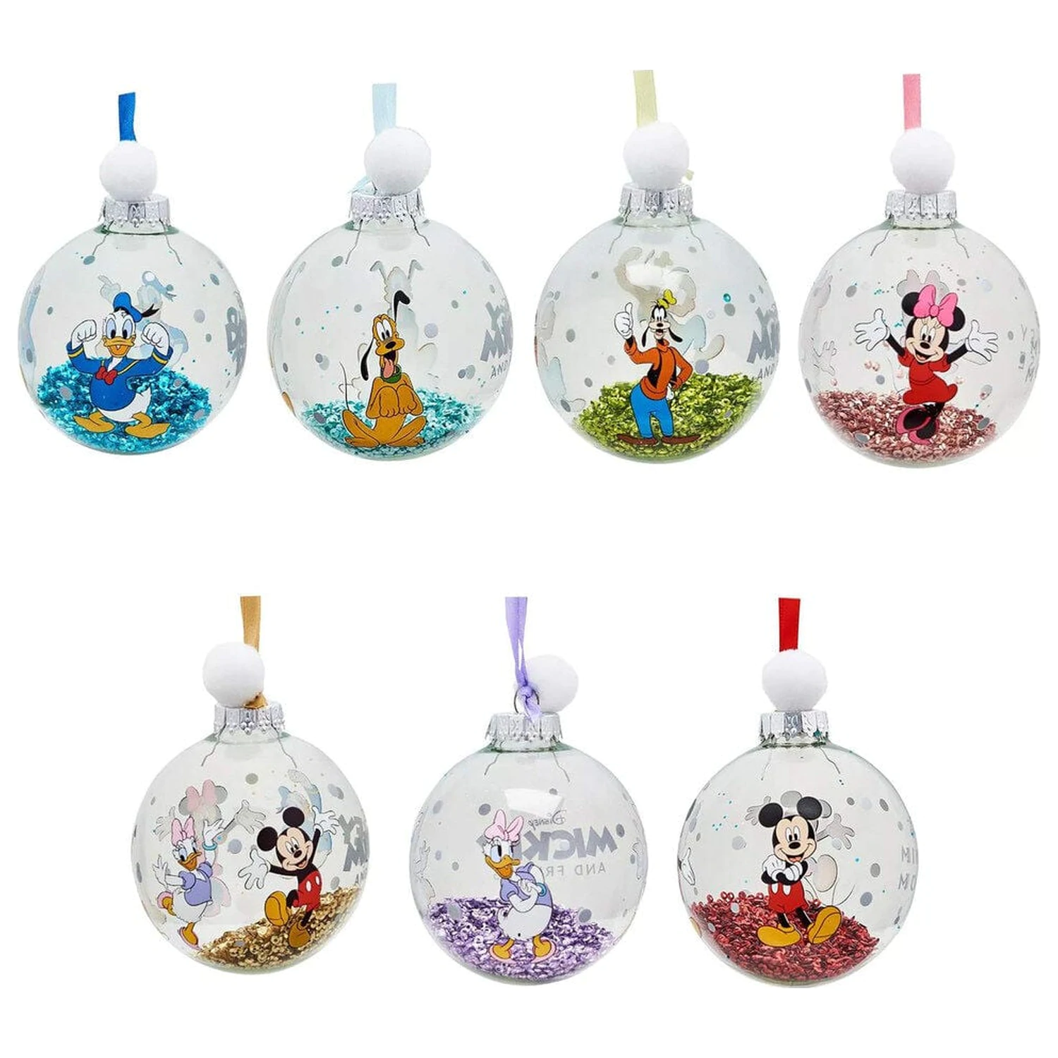Disney Mickey and Friends Zestaw 7 bombek bożonarodzeniowych zdjęcie produktu