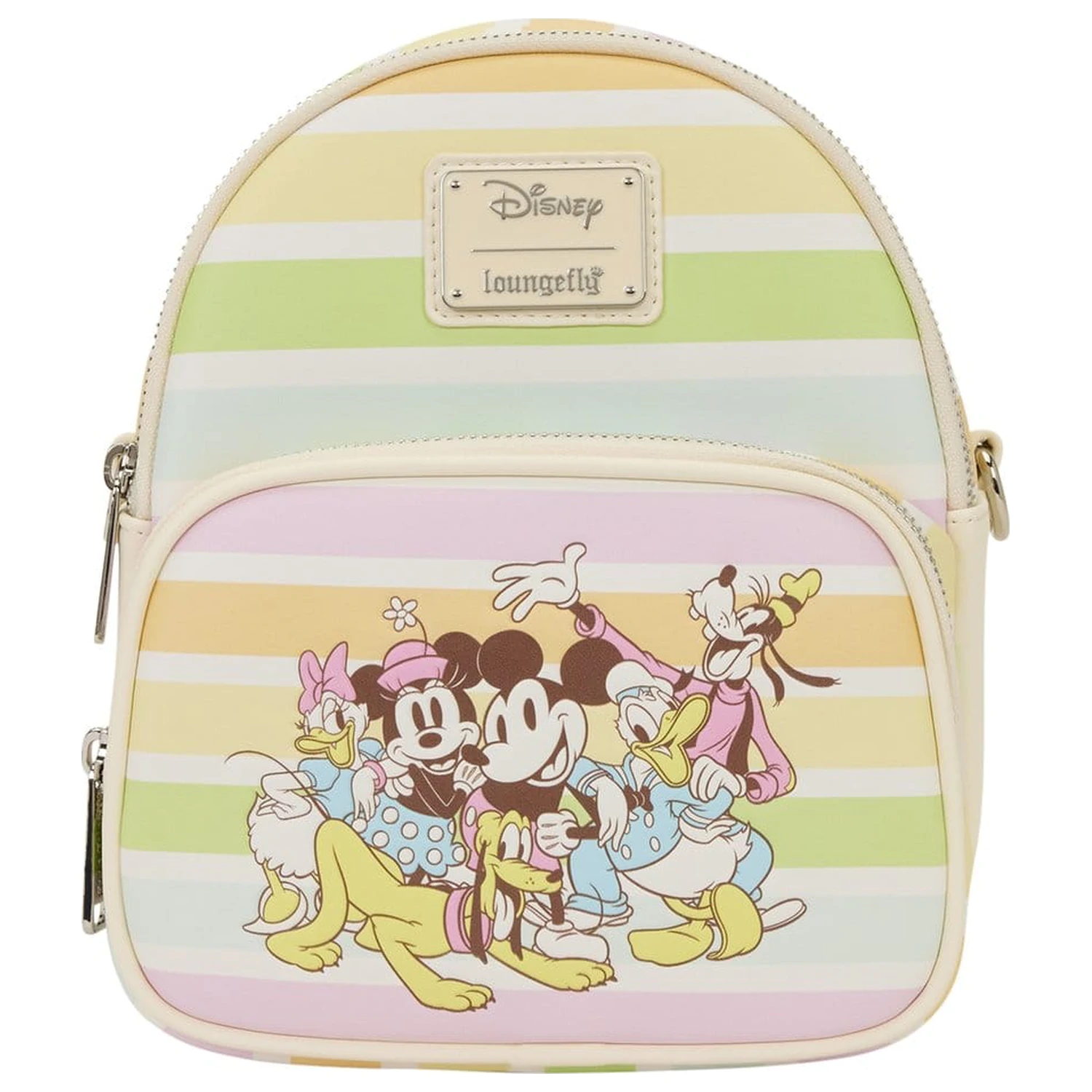 Torebka crossbody Disney by Loungefly Mickey and Friends Rainbow Stripes zdjęcie produktu
