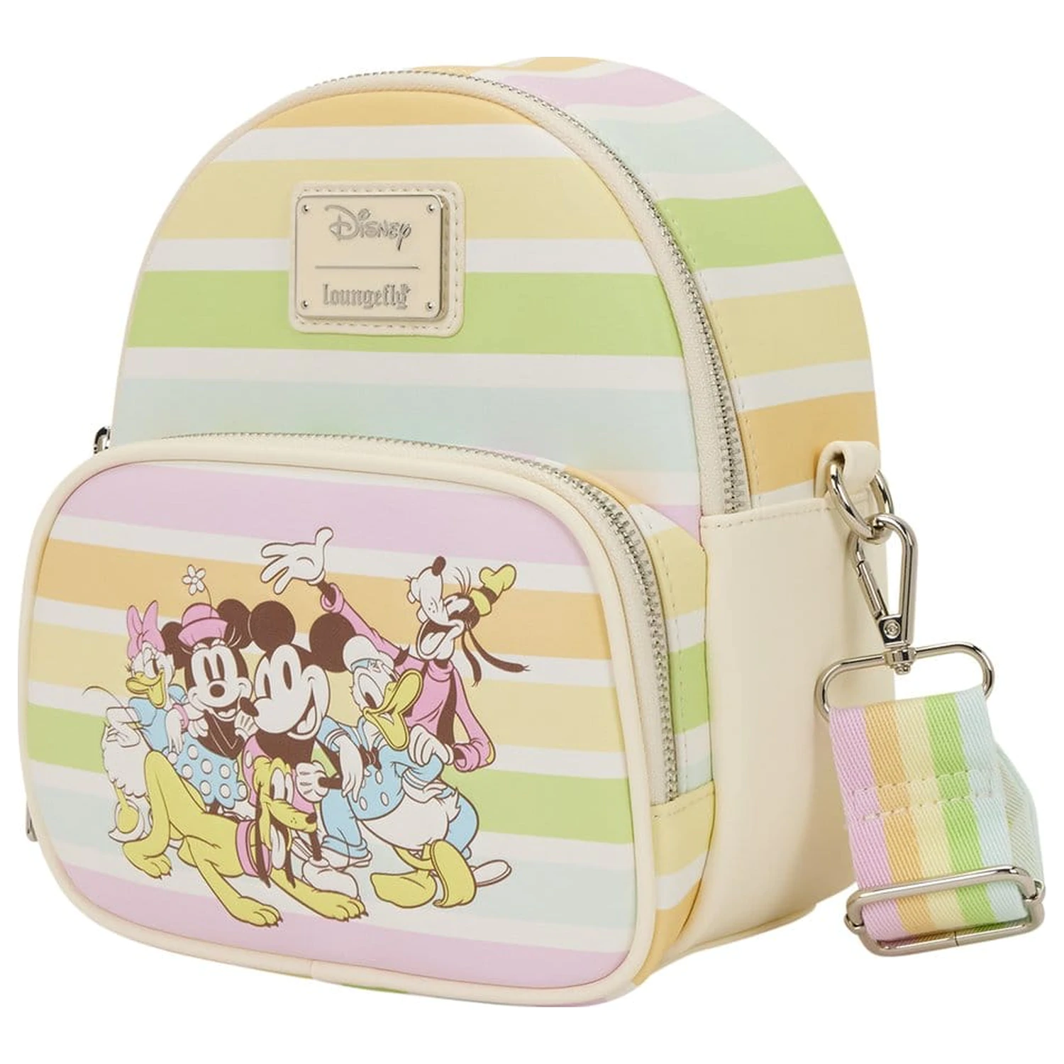 Torebka crossbody Disney by Loungefly Mickey and Friends Rainbow Stripes zdjęcie produktu