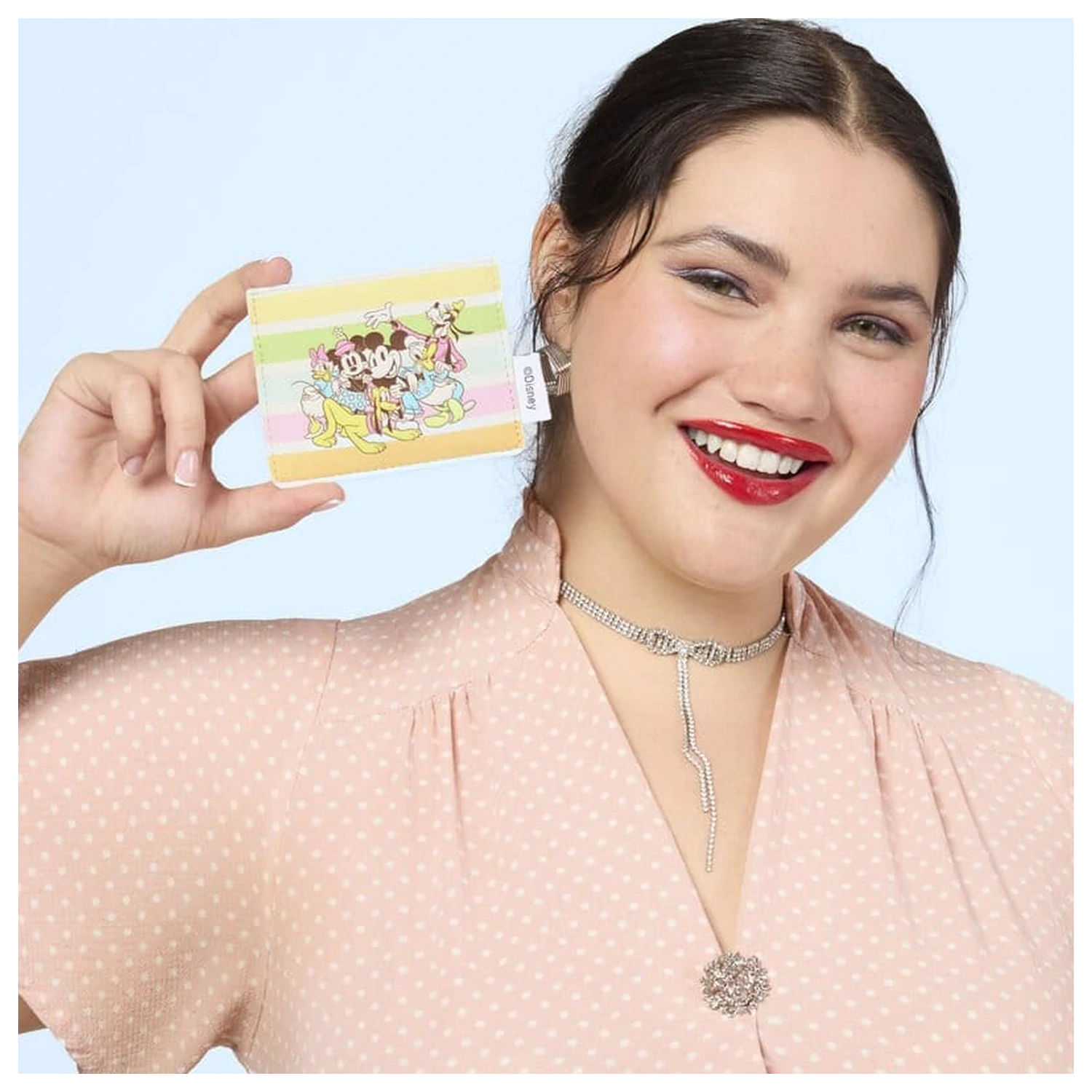 Disney by Loungefly Cardholder Mickey and Friends Rainbow Stripes zdjęcie produktu