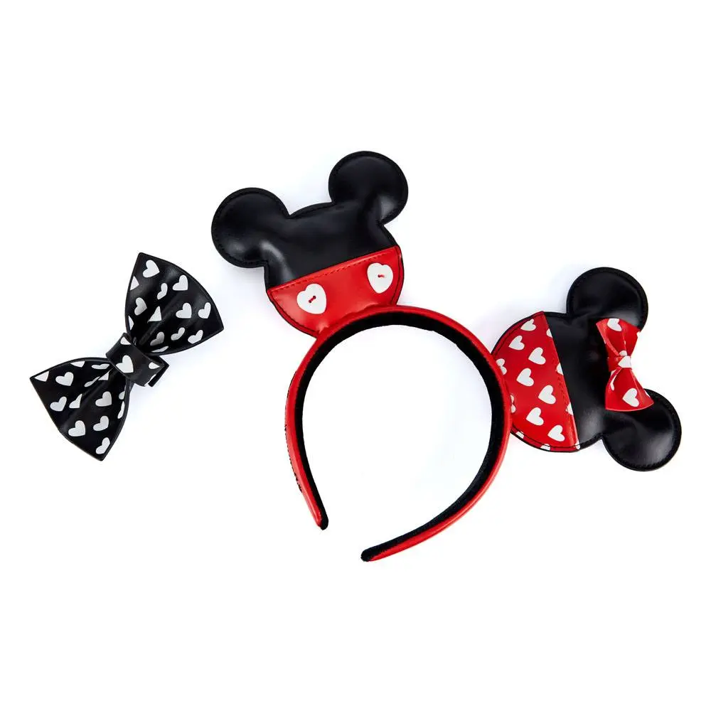 Opaska na głowę Disney by Loungefly Mickey i Minnie Valentines zdjęcie produktu