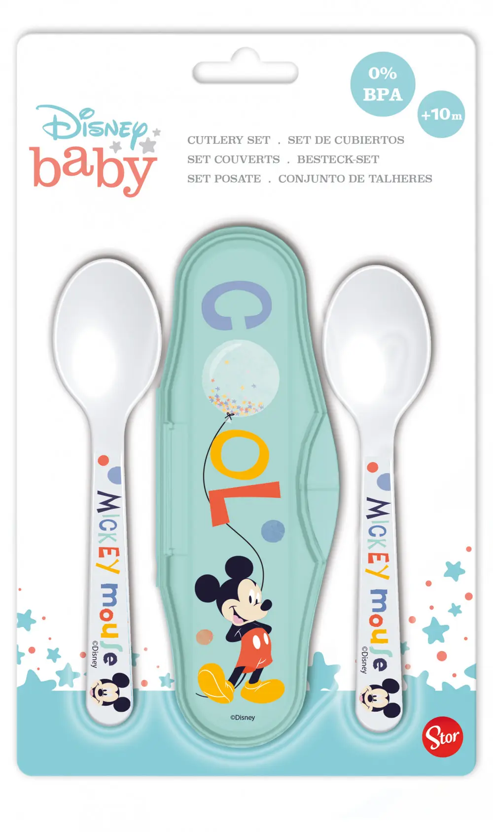 Disney Mickey zestaw sztućców podróżnych dla niemowląt zdjęcie produktu