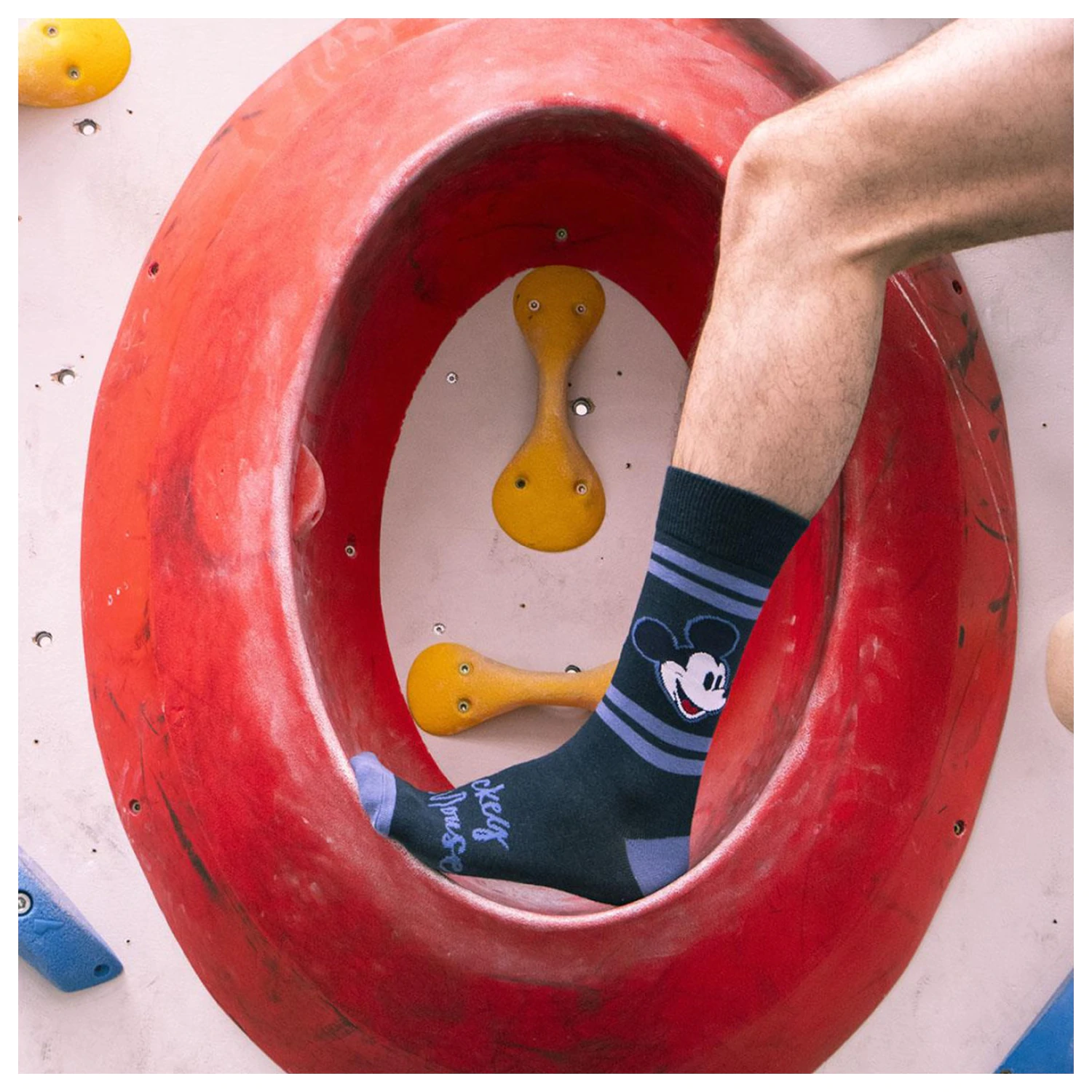 Disney Mickey niebieskie długie skarpety męskie 38/45 zdjęcie produktu