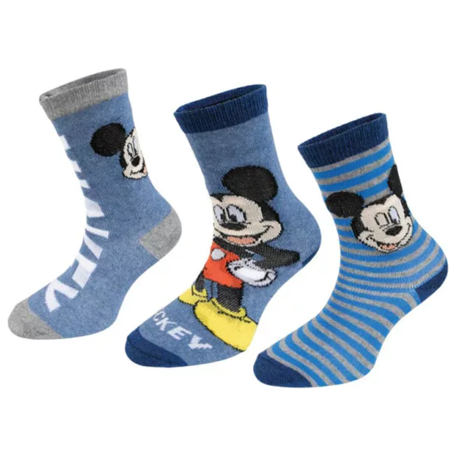 Disney Mickey Blue Stripe skarpety dziecięce 23/26 zdjęcie produktu