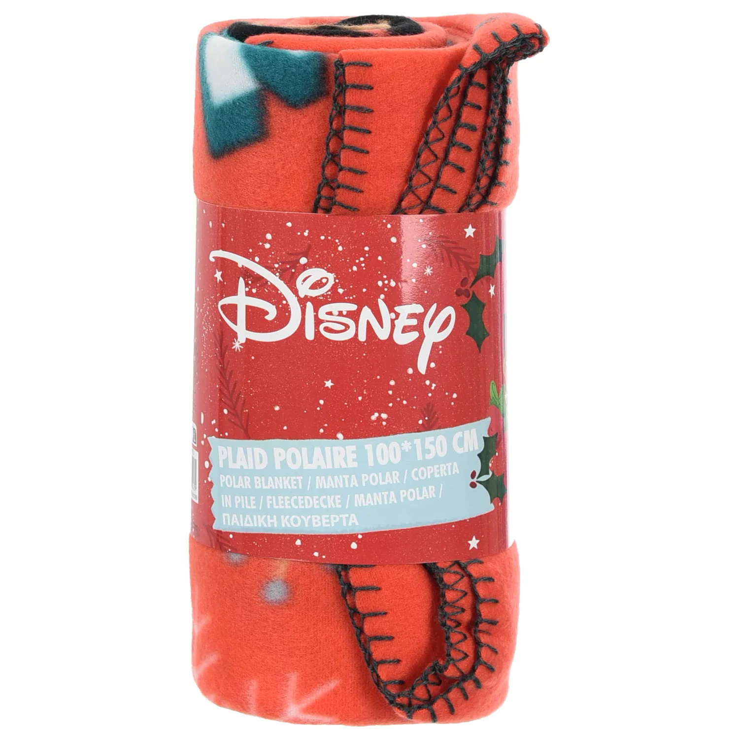 Koc polarowy Disney Mickey Bright Christmas 100x150 cm zdjęcie produktu