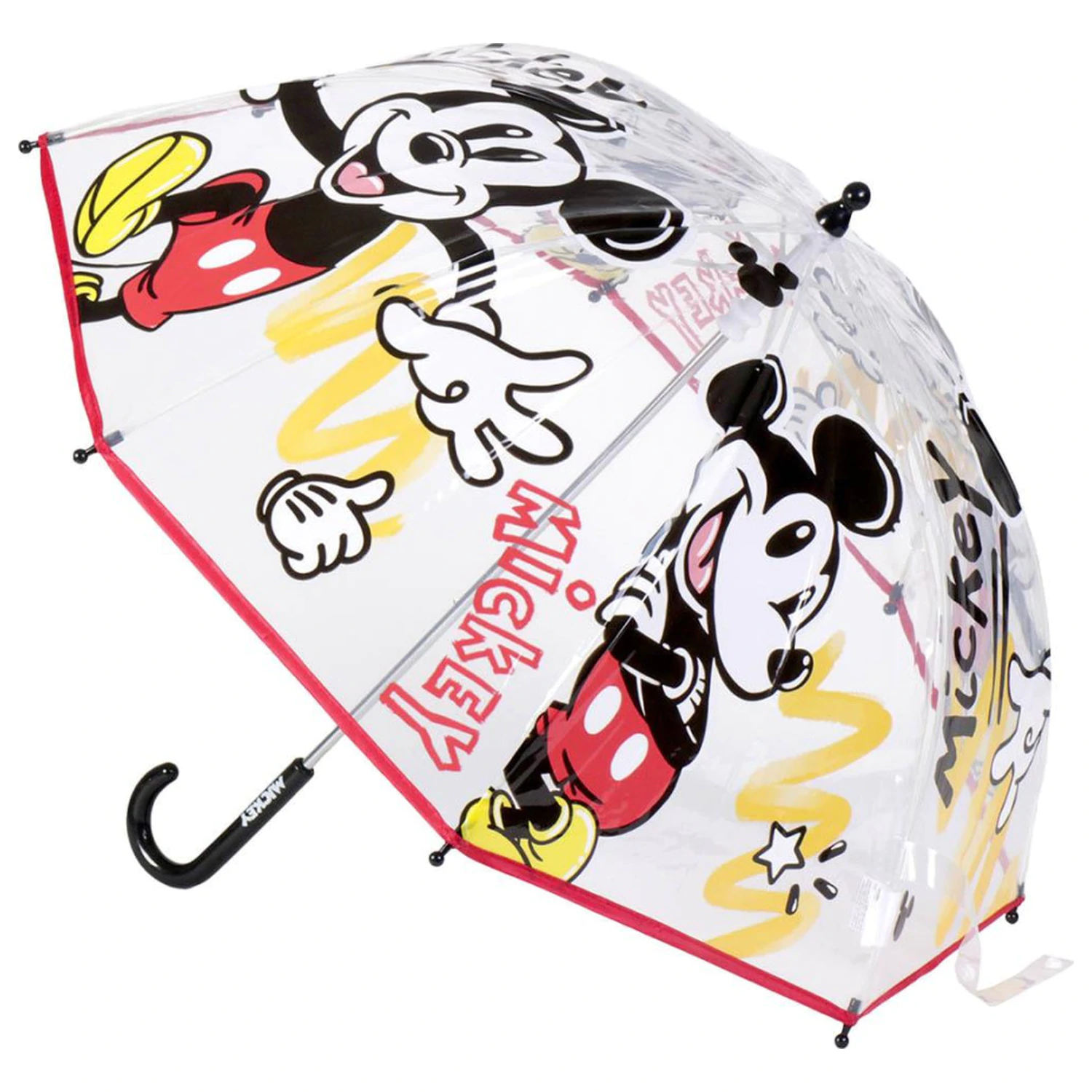 Disney Mickey Cartoon Przezroczysta parasolka dla dzieci zdjęcie produktu
