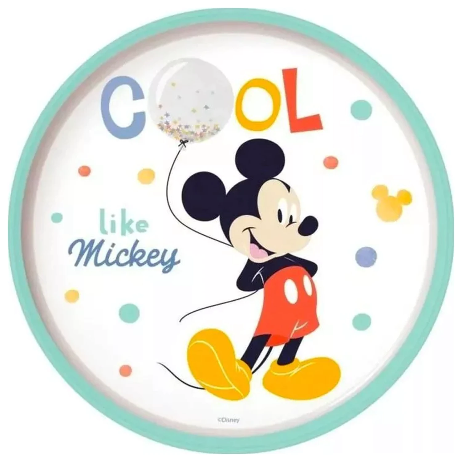 Disney Mickey Cool antypoślizgowy mikro płaski talerz zdjęcie produktu