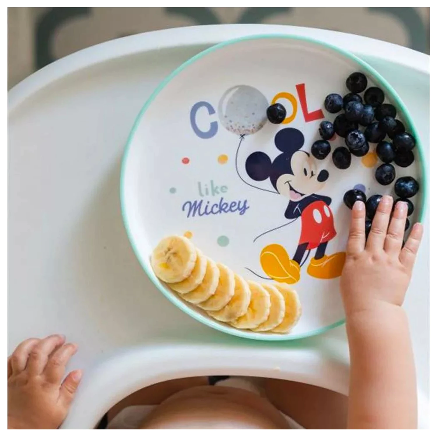 Disney Mickey Cool antypoślizgowy mikro płaski talerz zdjęcie produktu