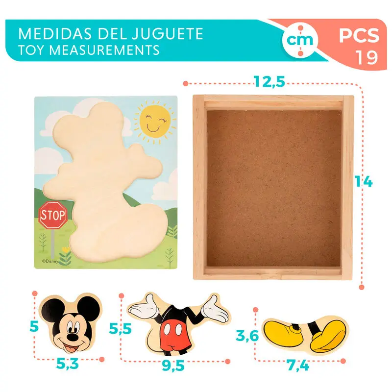 Disney Mickey drewniane puzzle zdjęcie produktu