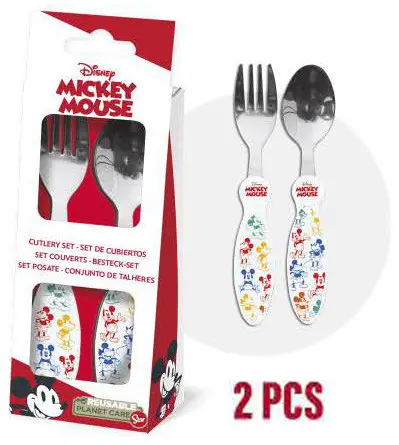 Disney Mickey Metalowy zestaw sztućców - 2 sztuki zdjęcie produktu