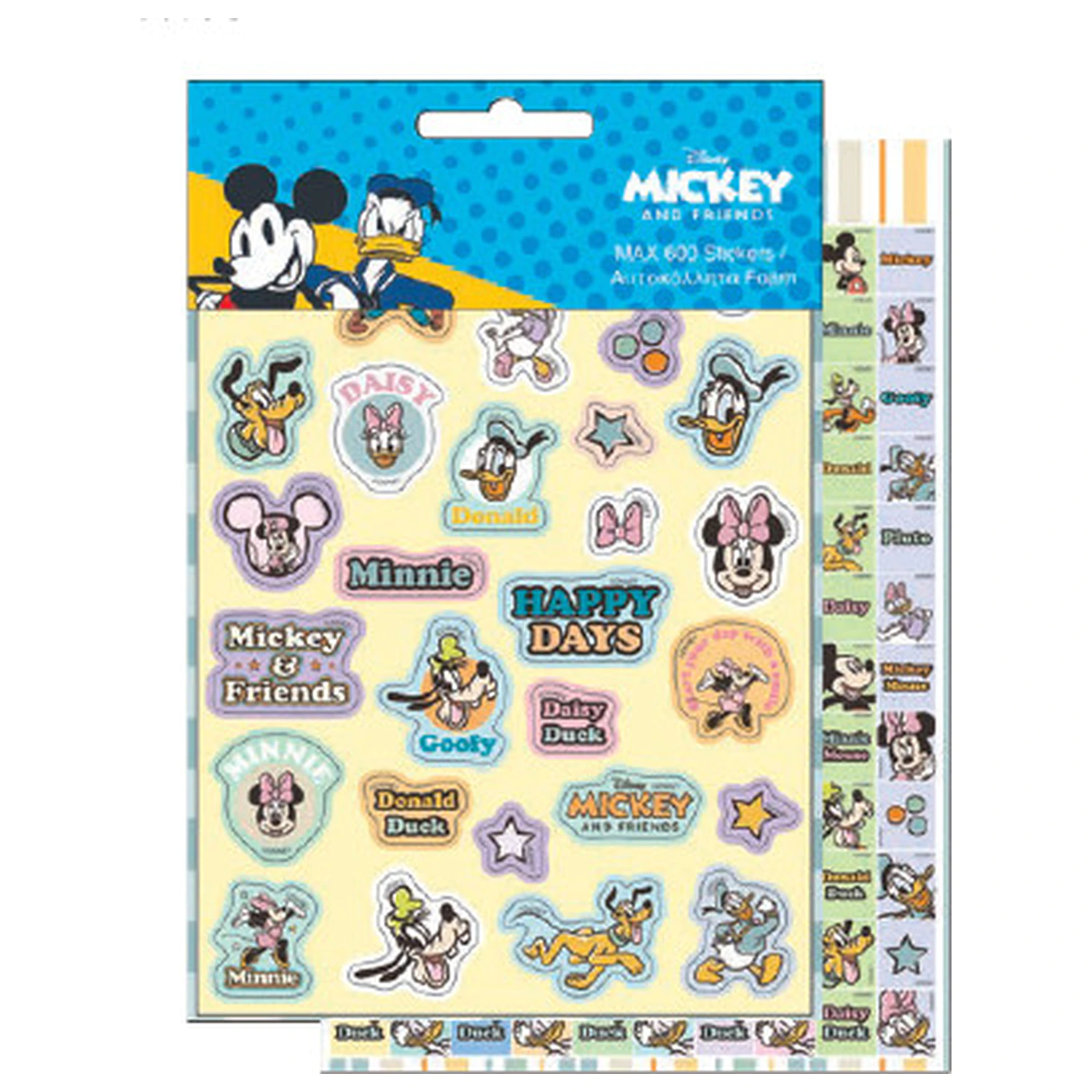 Disney Mickey Mouse & Friends 600-częściowy zestaw naklejek zdjęcie produktu