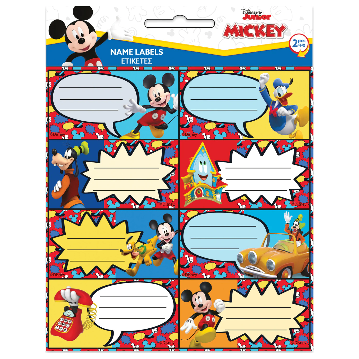 Disney Mickey Fun Times etykieta na notes 16 sztuk zdjęcie produktu