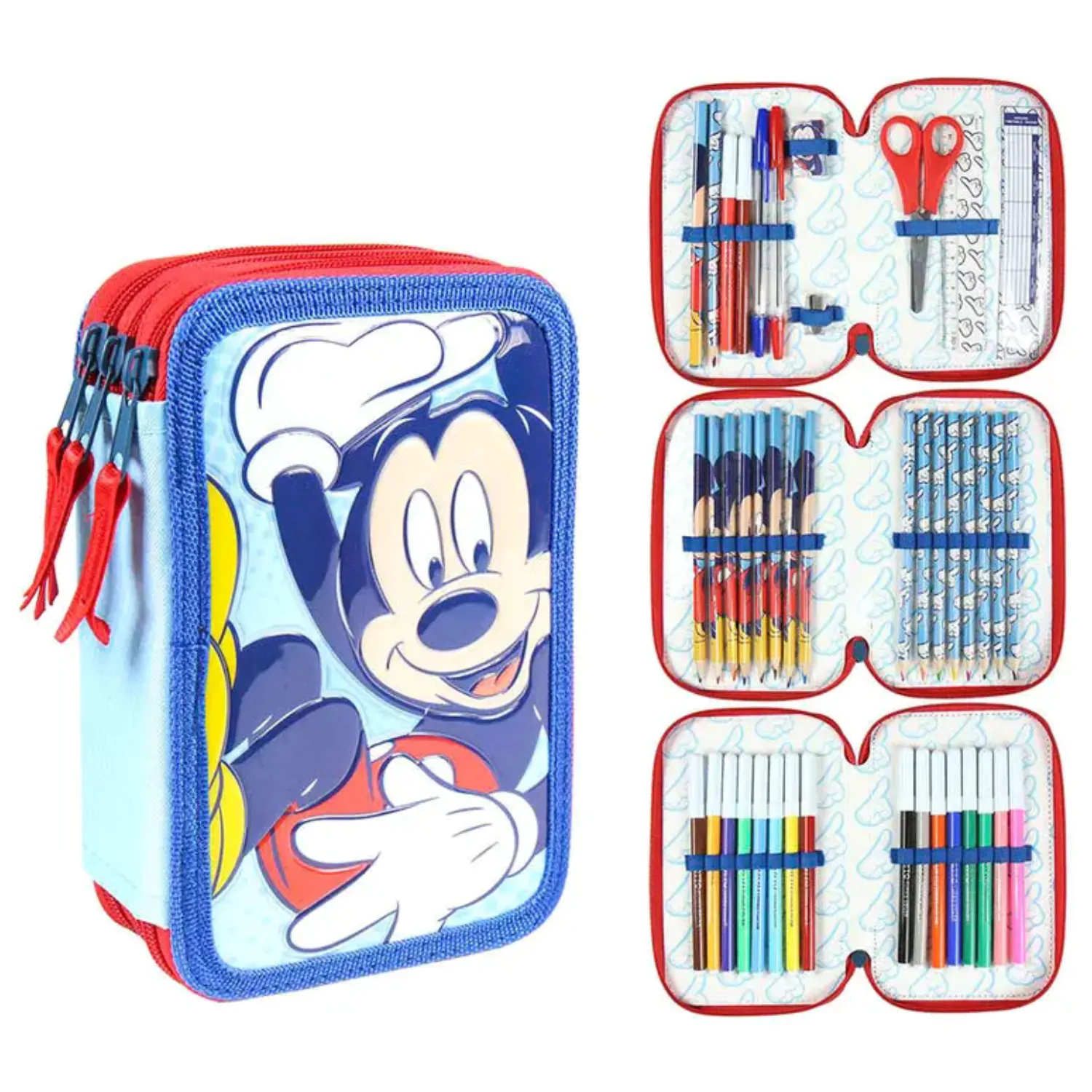 Disney Mickey Giotto potrójny piórnik zdjęcie produktu