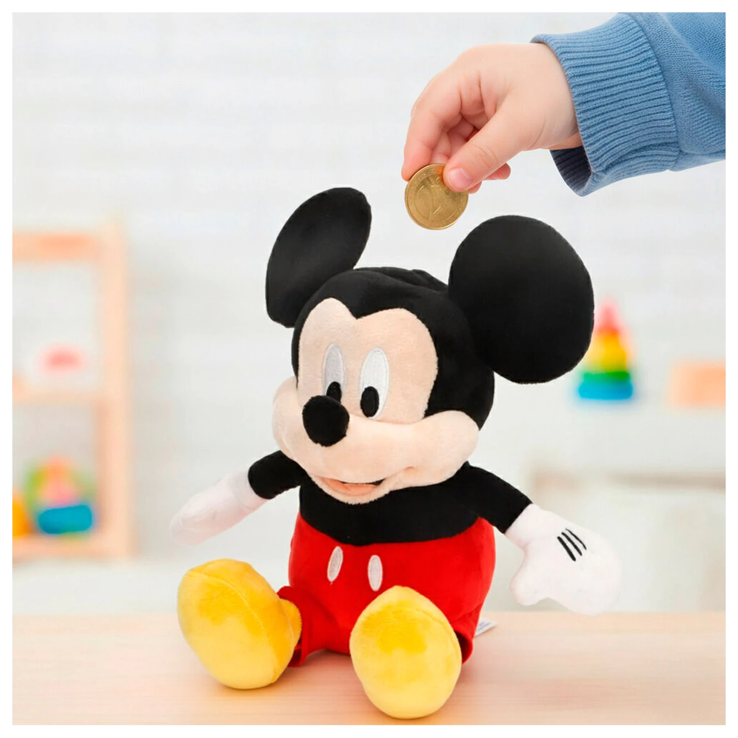 Disney Mickey skarbonka pluszowa zabawka 20cm zdjęcie produktu