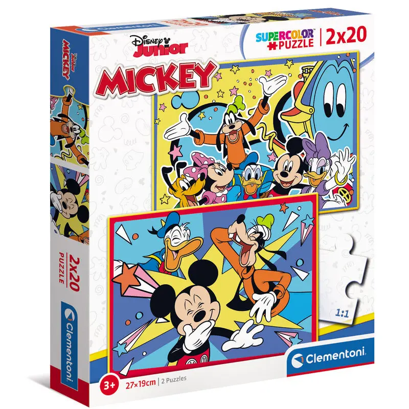 Puzzle Disney Mickey 2x20 elementów zdjęcie produktu