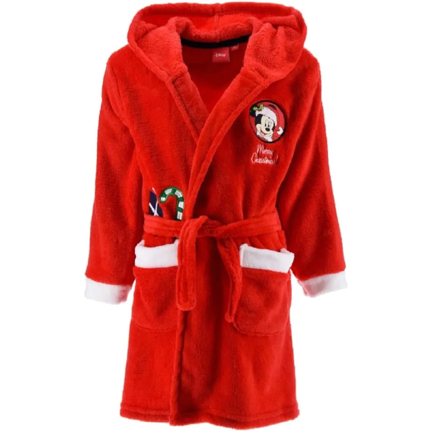 Disney Mickey Czerwony Świąteczny szlafrok dziecięcy zdjęcie produktu