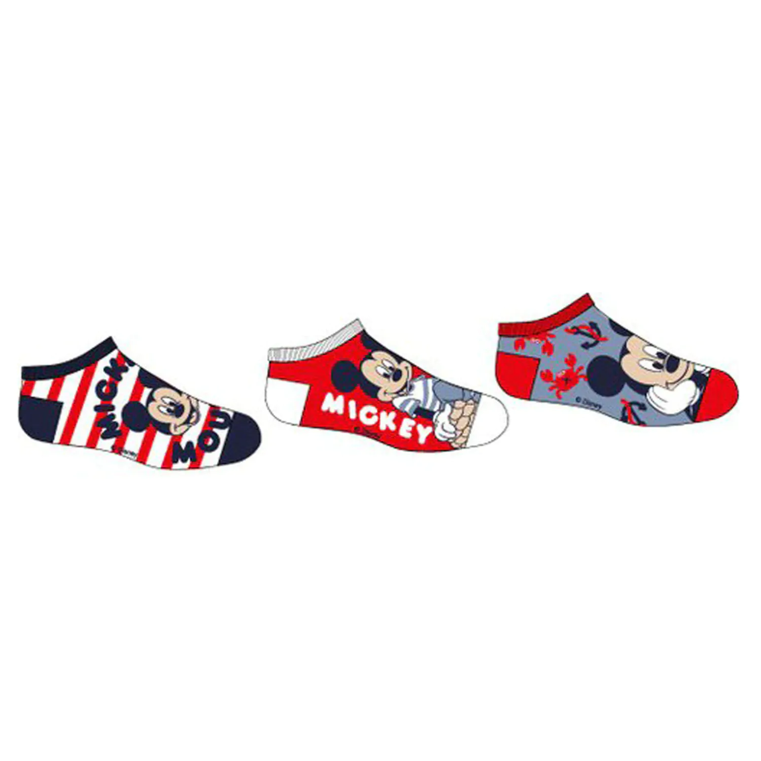 Disney Mickey Red Style dziecięce sekretne skarpety 31/34 zdjęcie produktu