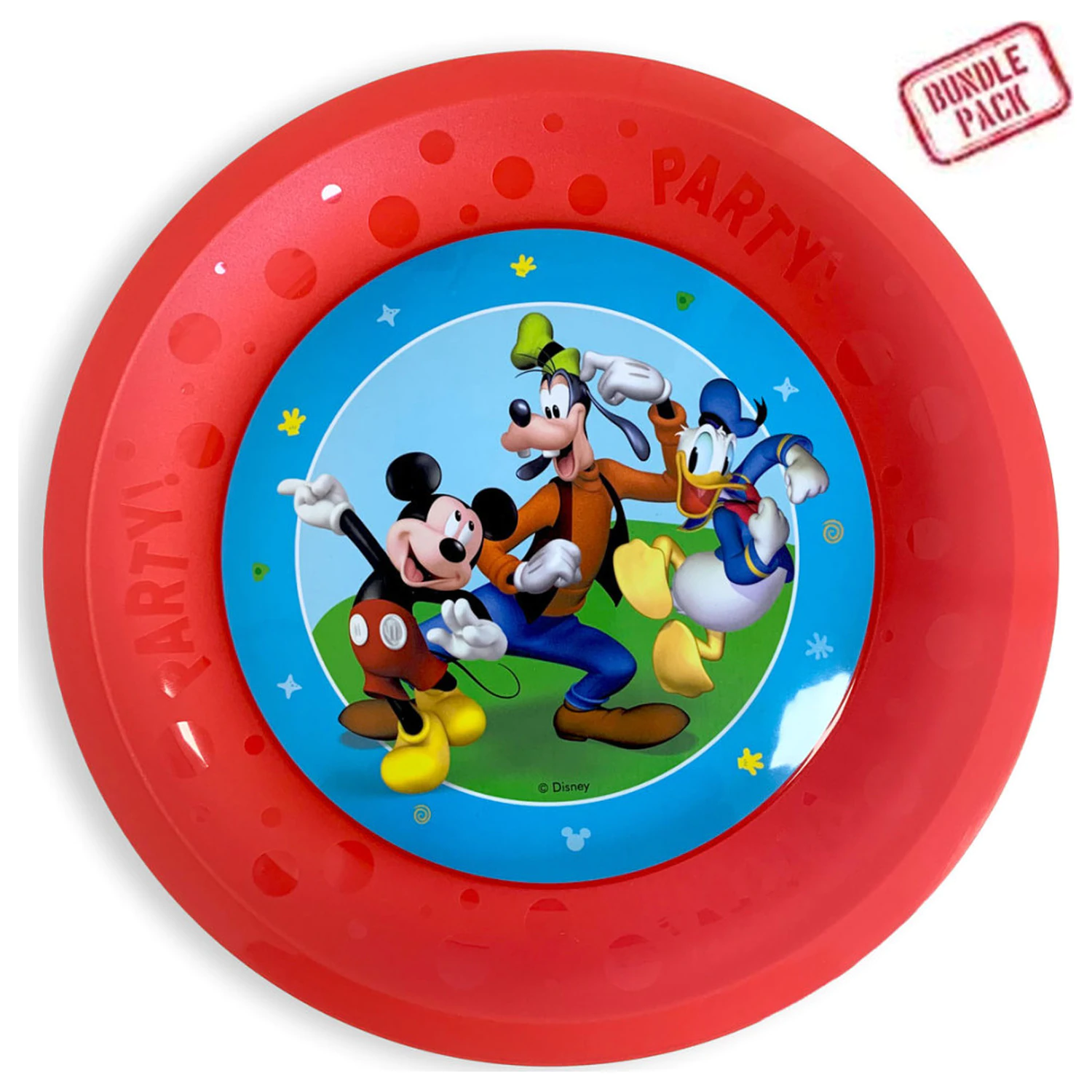 Disney Mickey Rock the House micro premium plastikowy talerz 4-częściowy zestaw 21 cm zdjęcie produktu