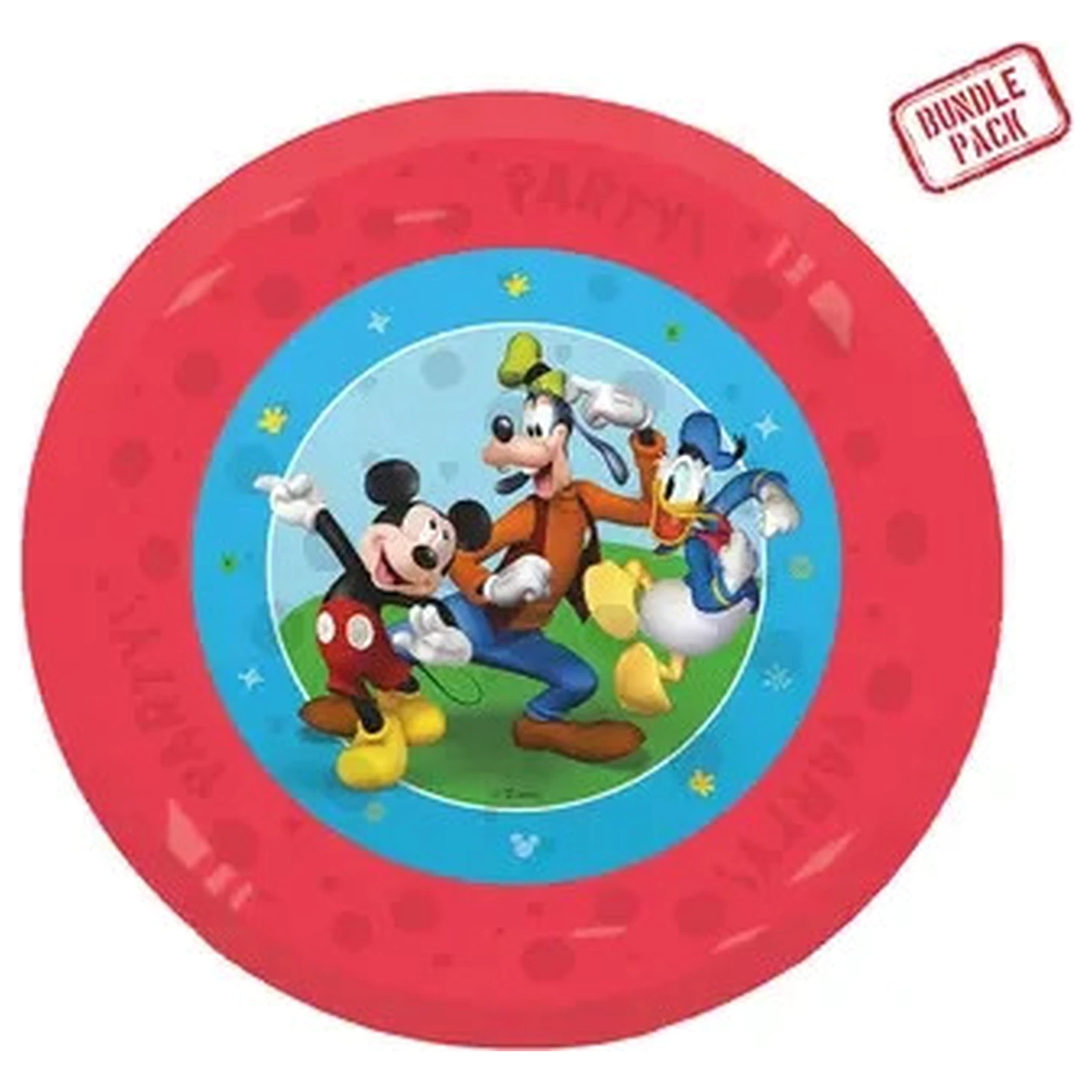 Disney Mickey Rock the House micro premium plastikowy talerz 4-częściowy zestaw 21 cm zdjęcie produktu