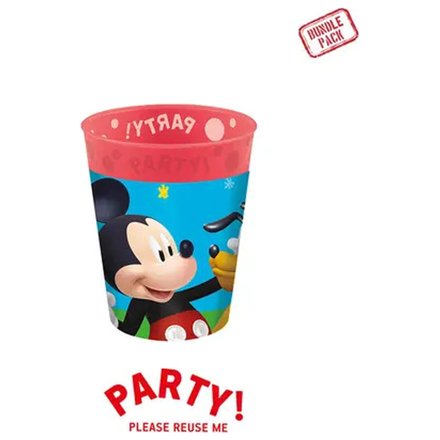 Disney Mickey Rock the House zestaw mikro premium kubków plastikowych, 4 sztuki, 250 ml zdjęcie produktu