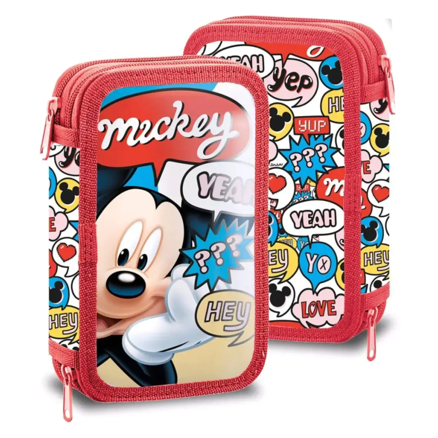 Disney Mickey Mouse dwupiętrowy piórnik z wyposażeniem zdjęcie produktu