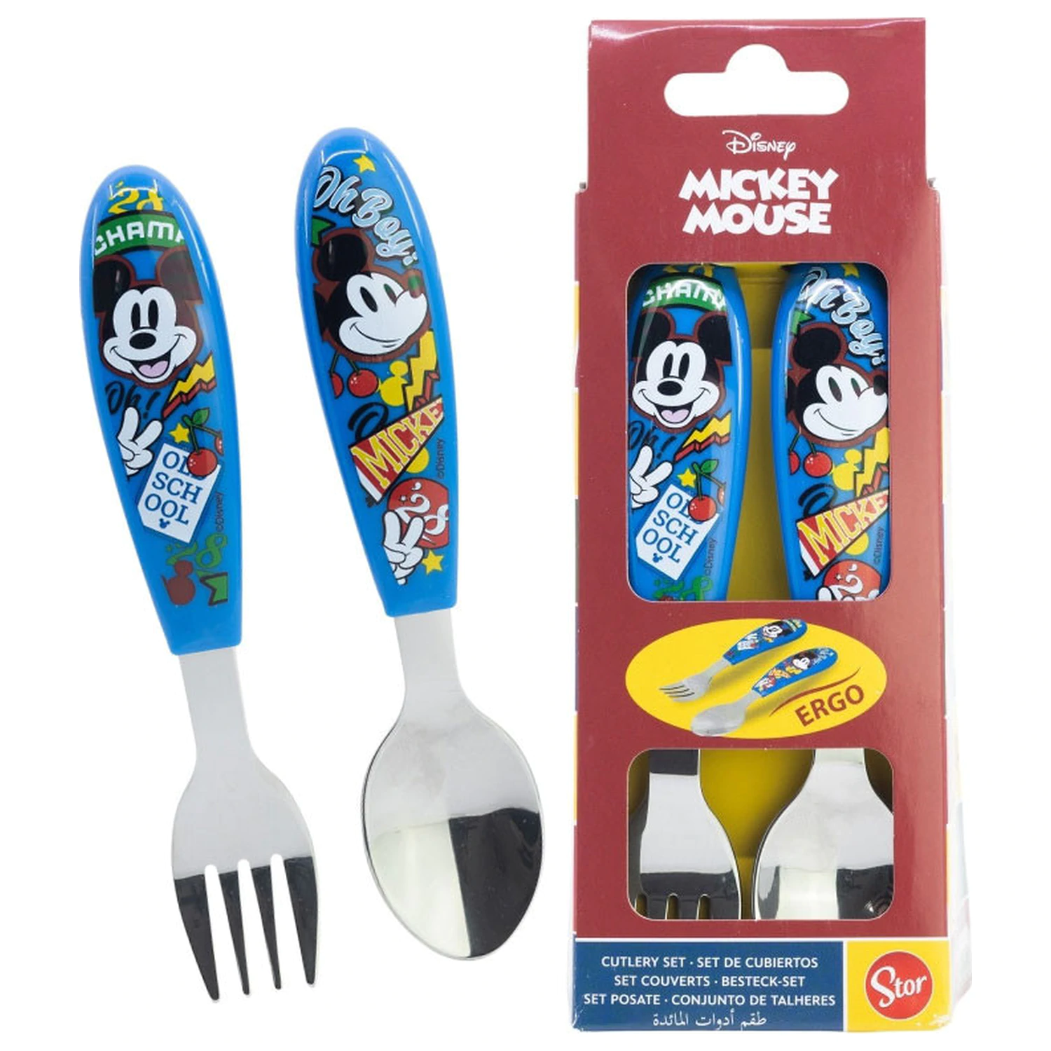 Disney Mickey True Champions Metal Ergo Zestaw sztućców - 2 sztuki zdjęcie produktu