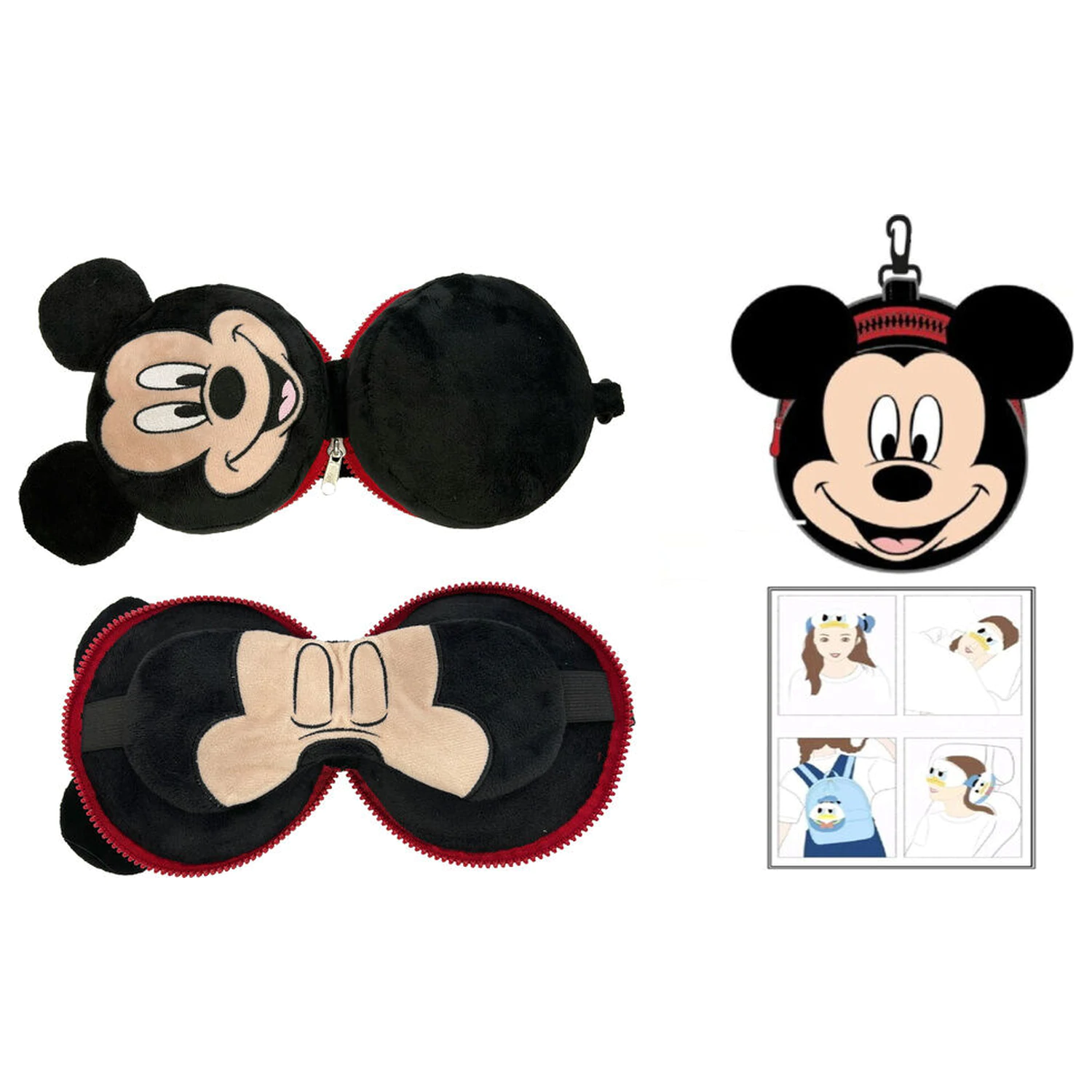 Disney Mickey poduszka podróżna + maska zdjęcie produktu