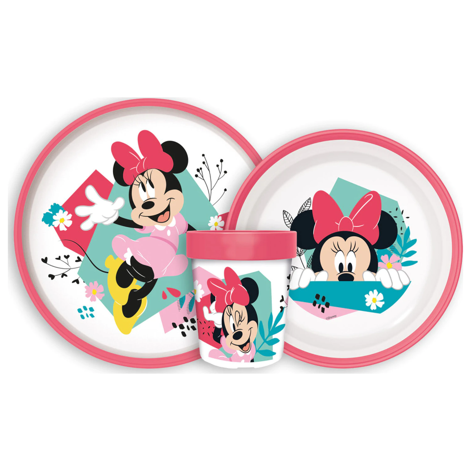 Disney Minnie Being More antypoślizgowy zestaw naczyń, zestaw micro plastic zdjęcie produktu
