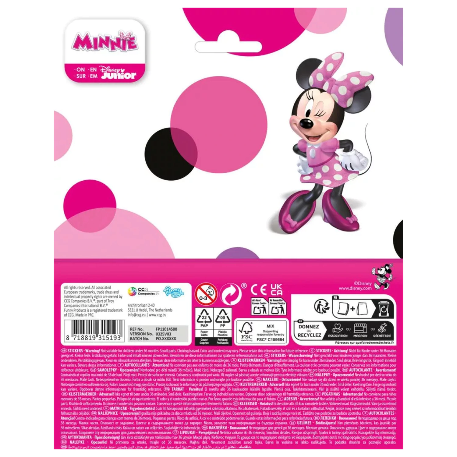 Disney Minnie Big Smile naklejka zdjęcie produktu