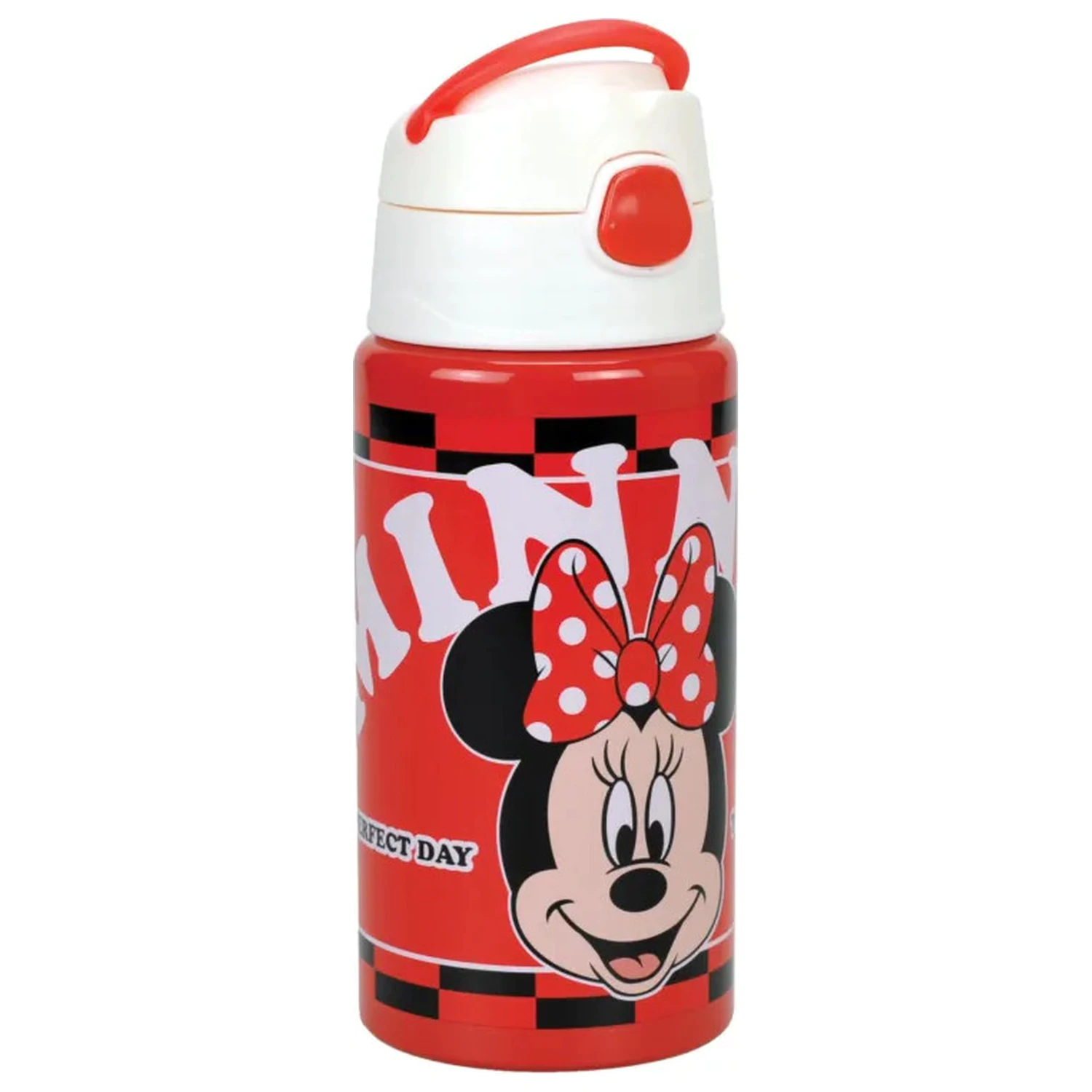 Disney Minnie Bloom Butelka aluminiowa ze słomką i haczykiem 500 ml zdjęcie produktu