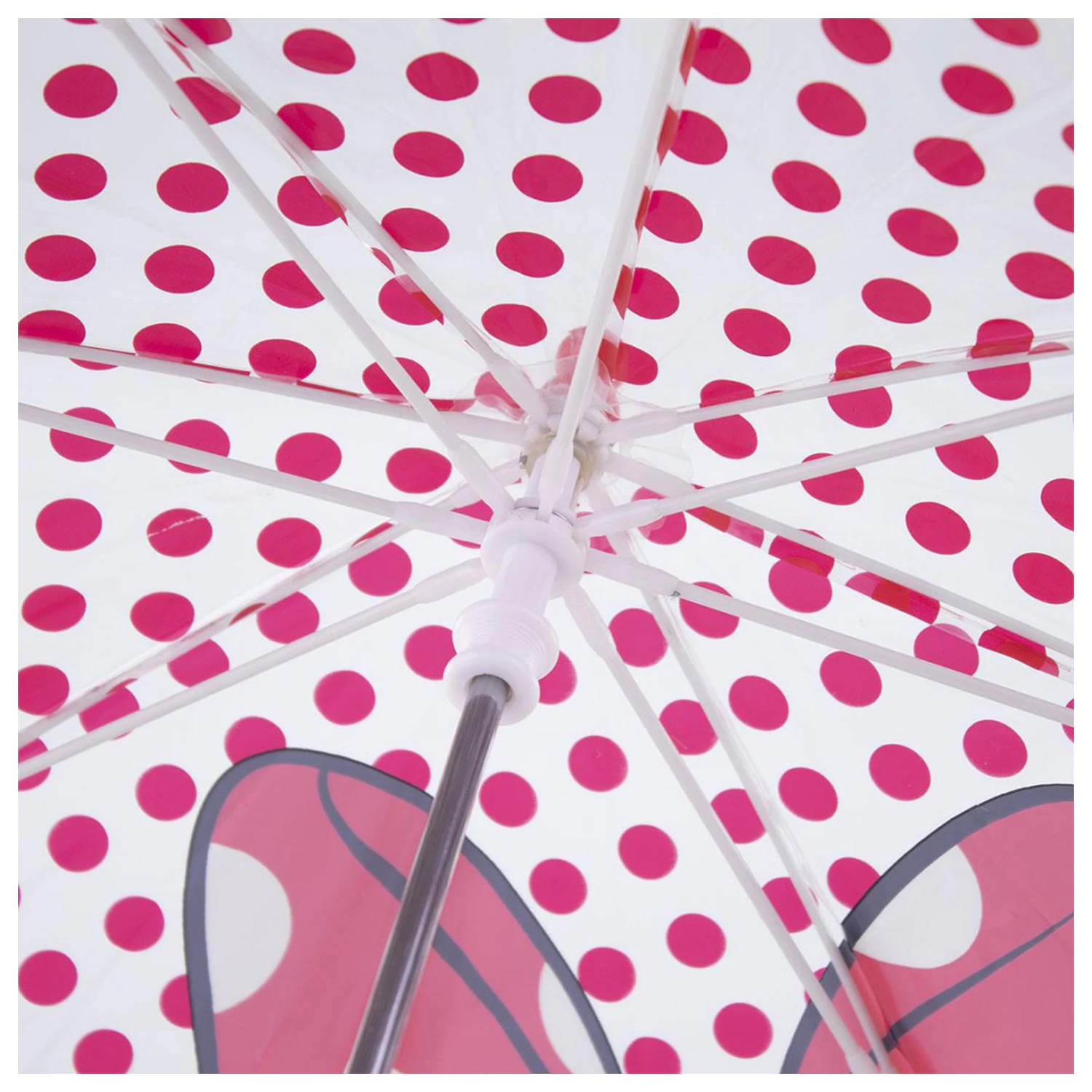 Disney Minnie Dots dziecięca transparentna parasolka Ø71 cm zdjęcie produktu