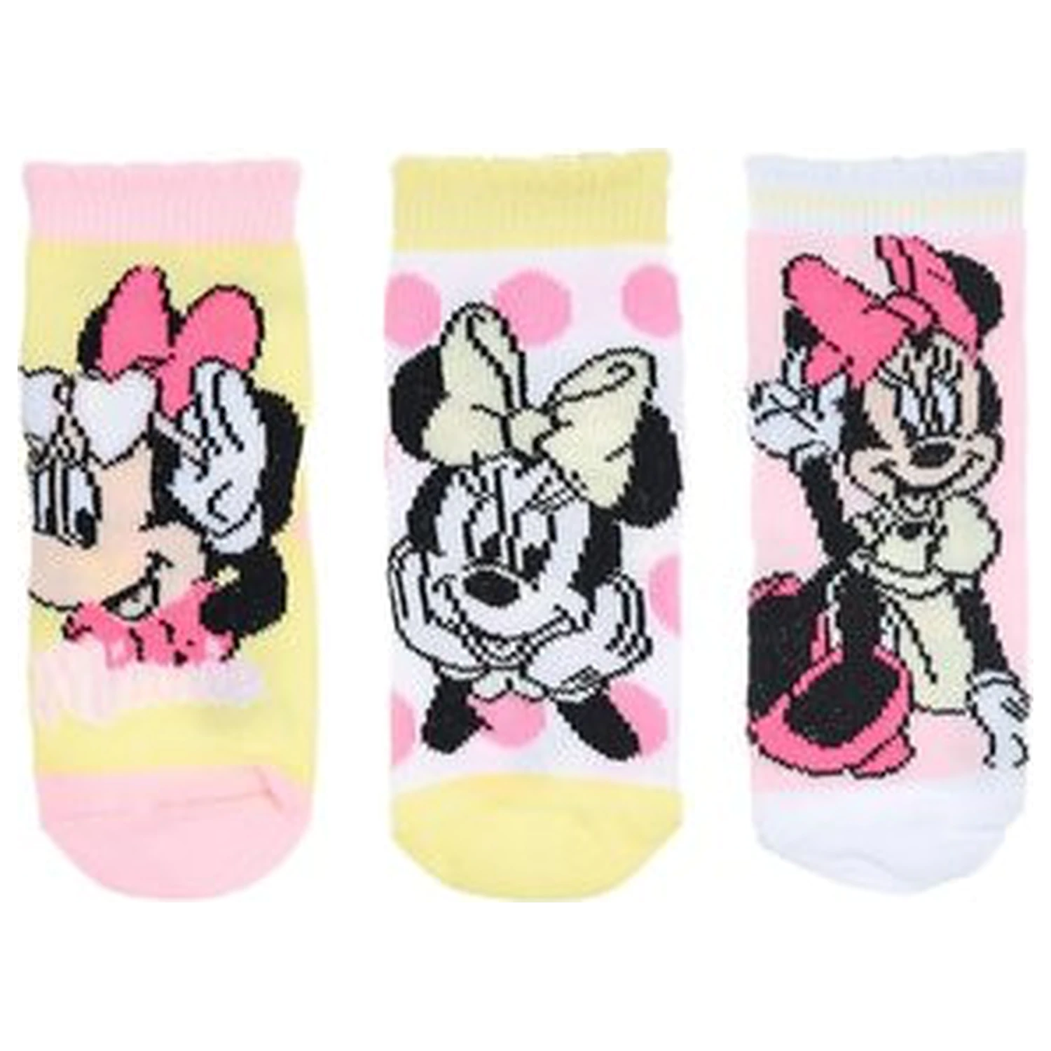 Disney Minnie Mouse Eleganckie żółte skarpetki niemowlęce 0/6 miesięcy zdjęcie produktu