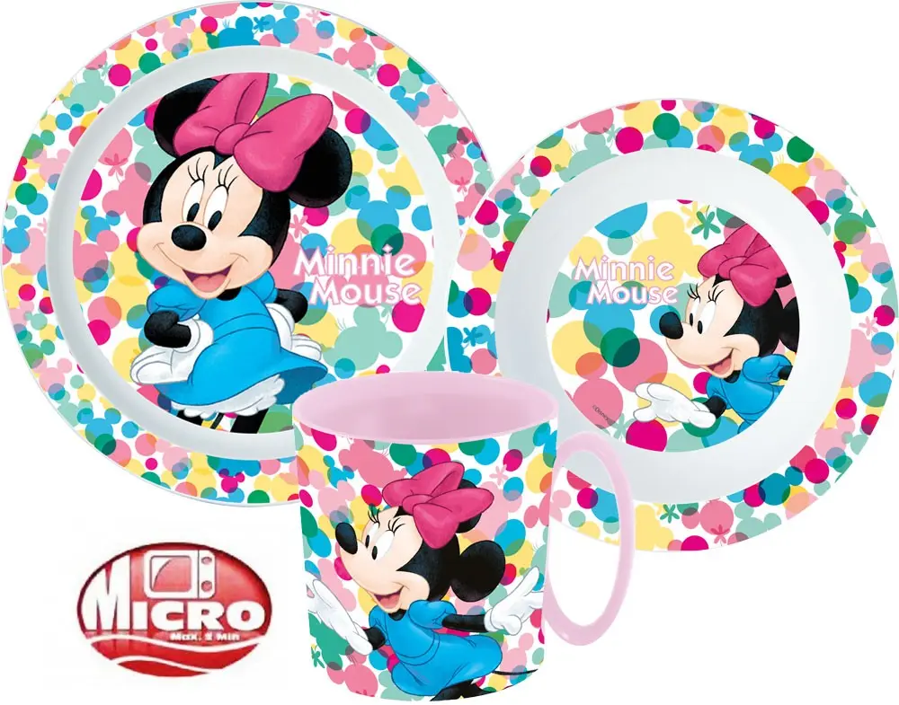 Disney Minnie Zestaw naczyń, zestaw mikro plastikowy zdjęcie produktu