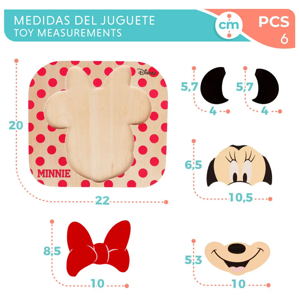 Drewniane puzzle Disney Minnie zdjęcie produktu