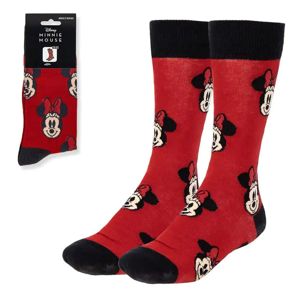 Disney Skarpety Minnie Face Red 36-43 zdjęcie produktu