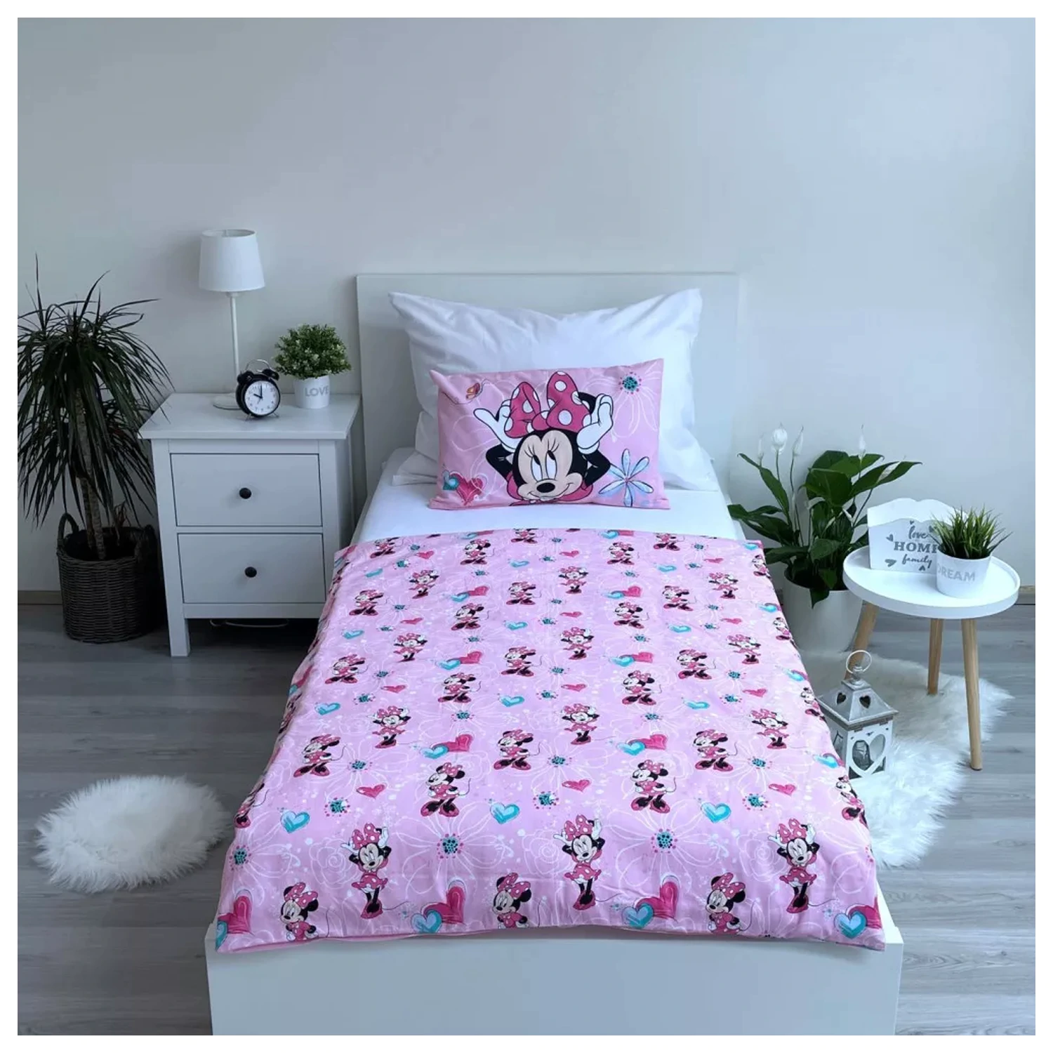 Disney Minnie Flowers poszwa na kołdrę dla dzieci, przedszkolaków zdjęcie produktu