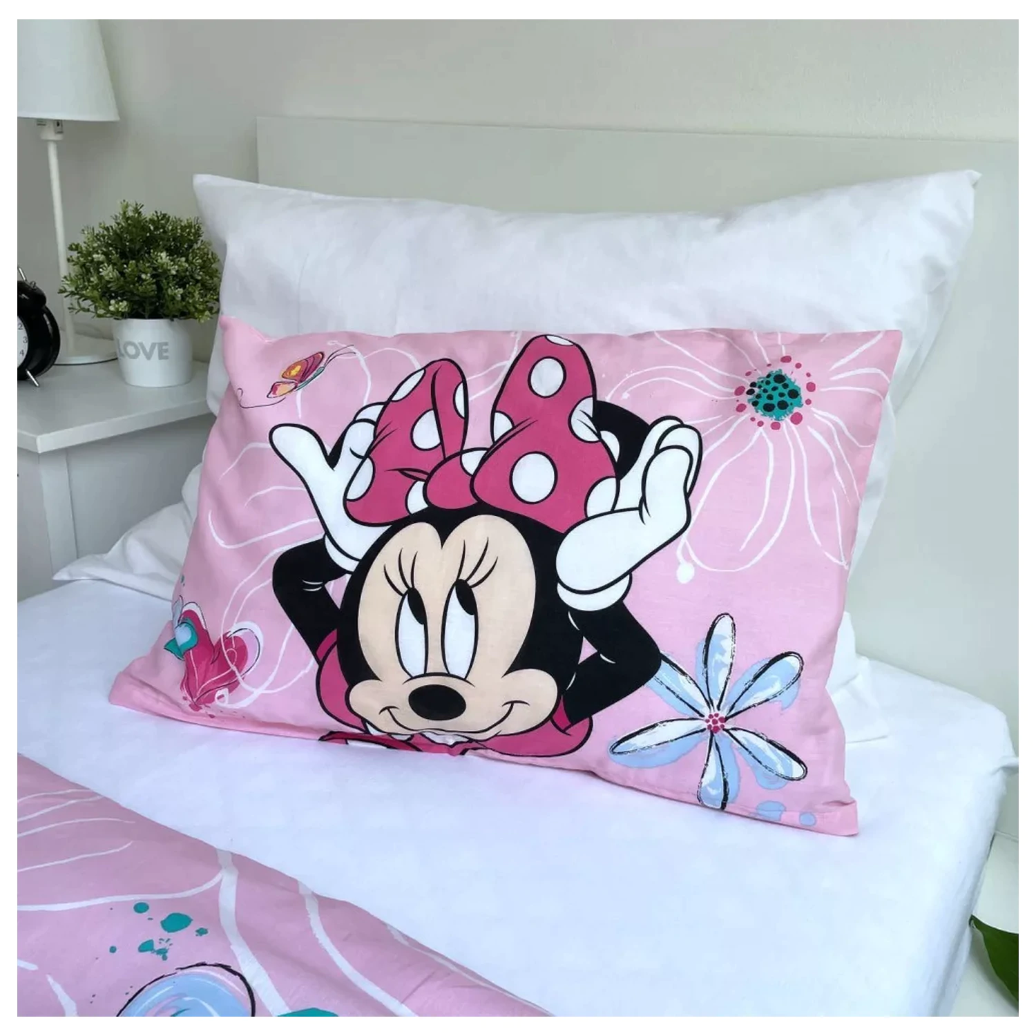 Disney Minnie Flowers poszwa na kołdrę dla dzieci, przedszkolaków zdjęcie produktu