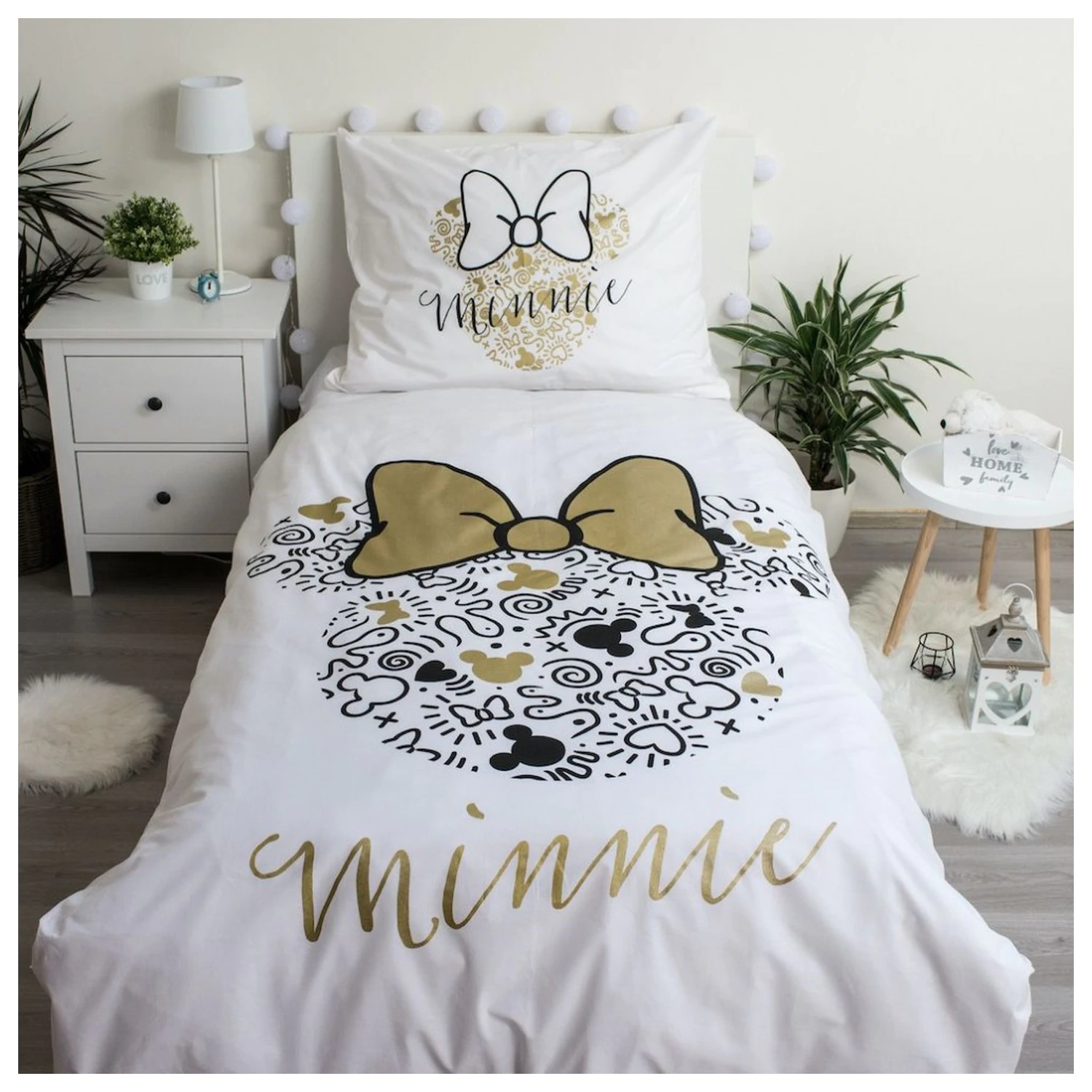 Disney Minnie Gold Poszewka na kołdrę zdjęcie produktu