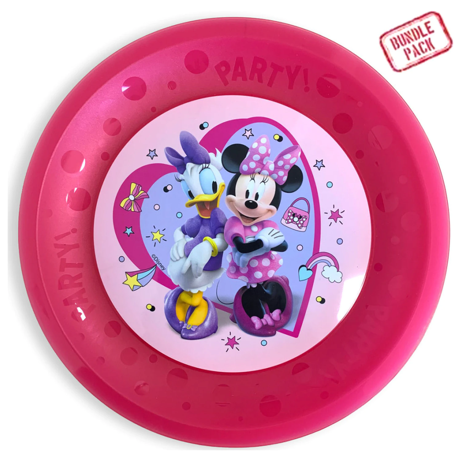 Disney Minnie Junior mikro premium plastikowy talerz obiadowy 4-częściowy zestaw 21 cm zdjęcie produktu