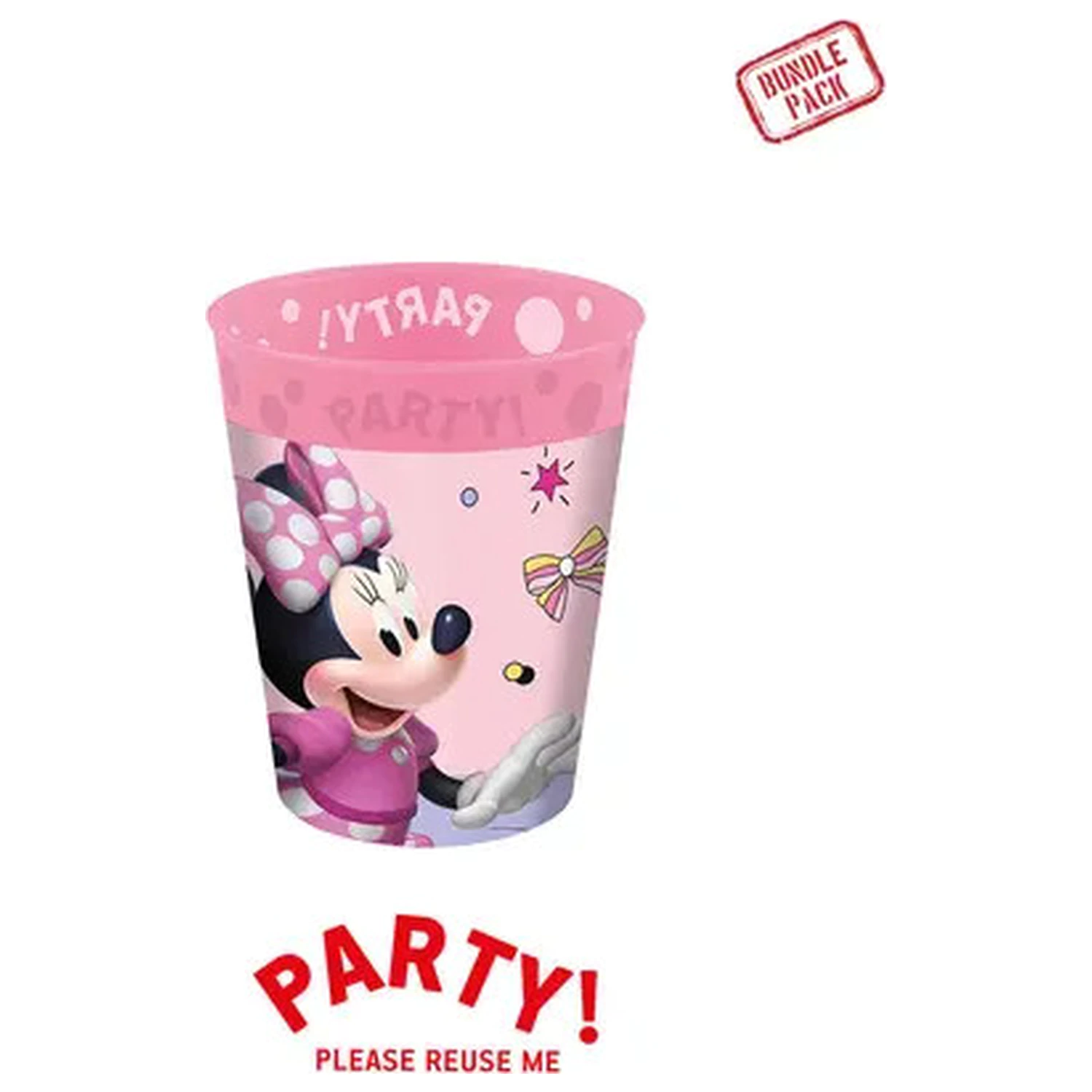 Disney Minnie Mouse Junior Micro Premium Zestaw 4 plastikowych kubków, 250 ml zdjęcie produktu