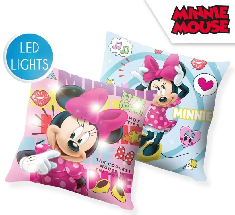Disney Minnie podświetlana poduszka LED, poduszka dekoracyjna 40*40 cm zdjęcie produktu