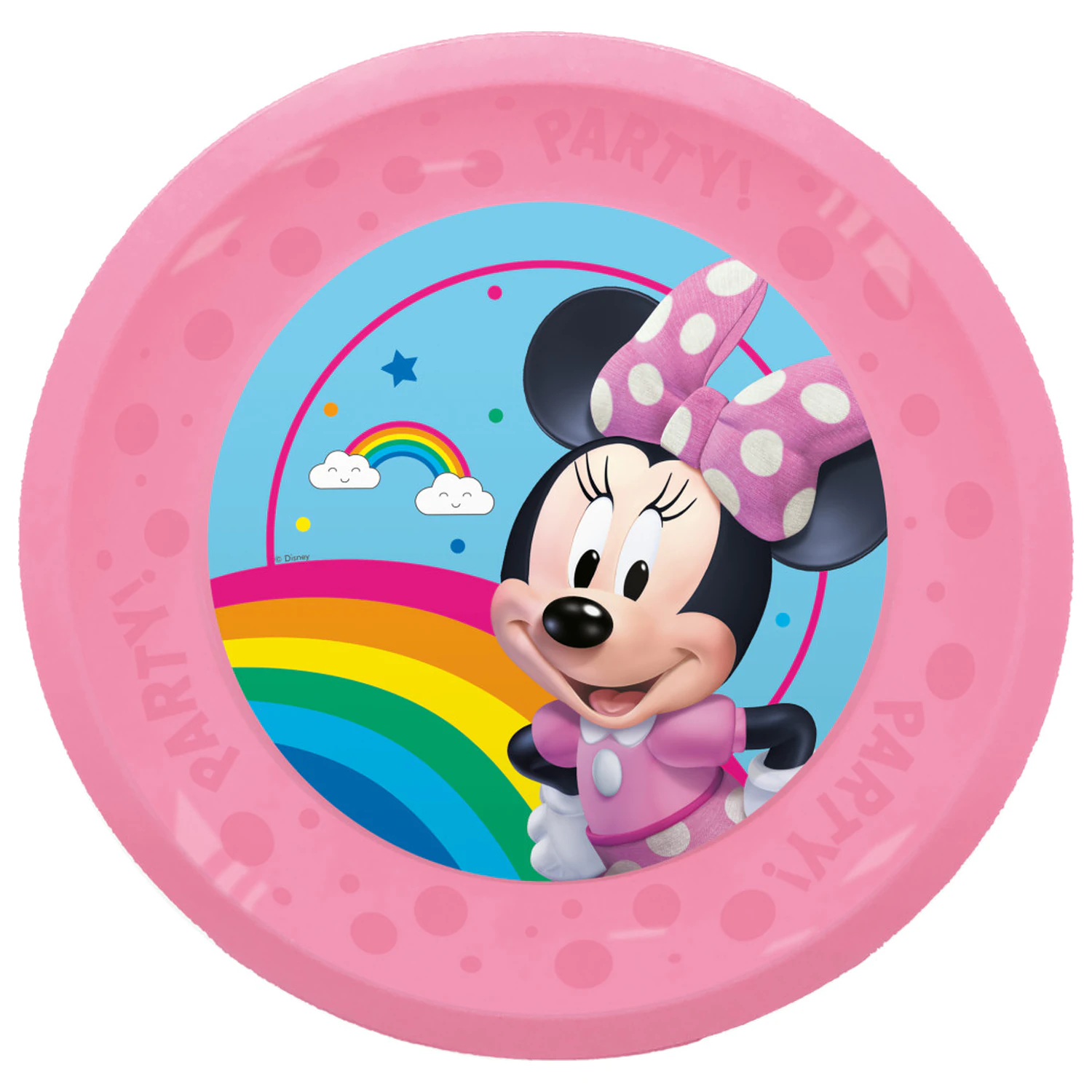 Disney Minnie Makes Me Smile micro premium plastikowy płaski talerz 4-częściowy zestaw 21 cm zdjęcie produktu